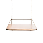 Lysilara Vintage Industrial Linear Fabric Chandelier - Lamp Copper
