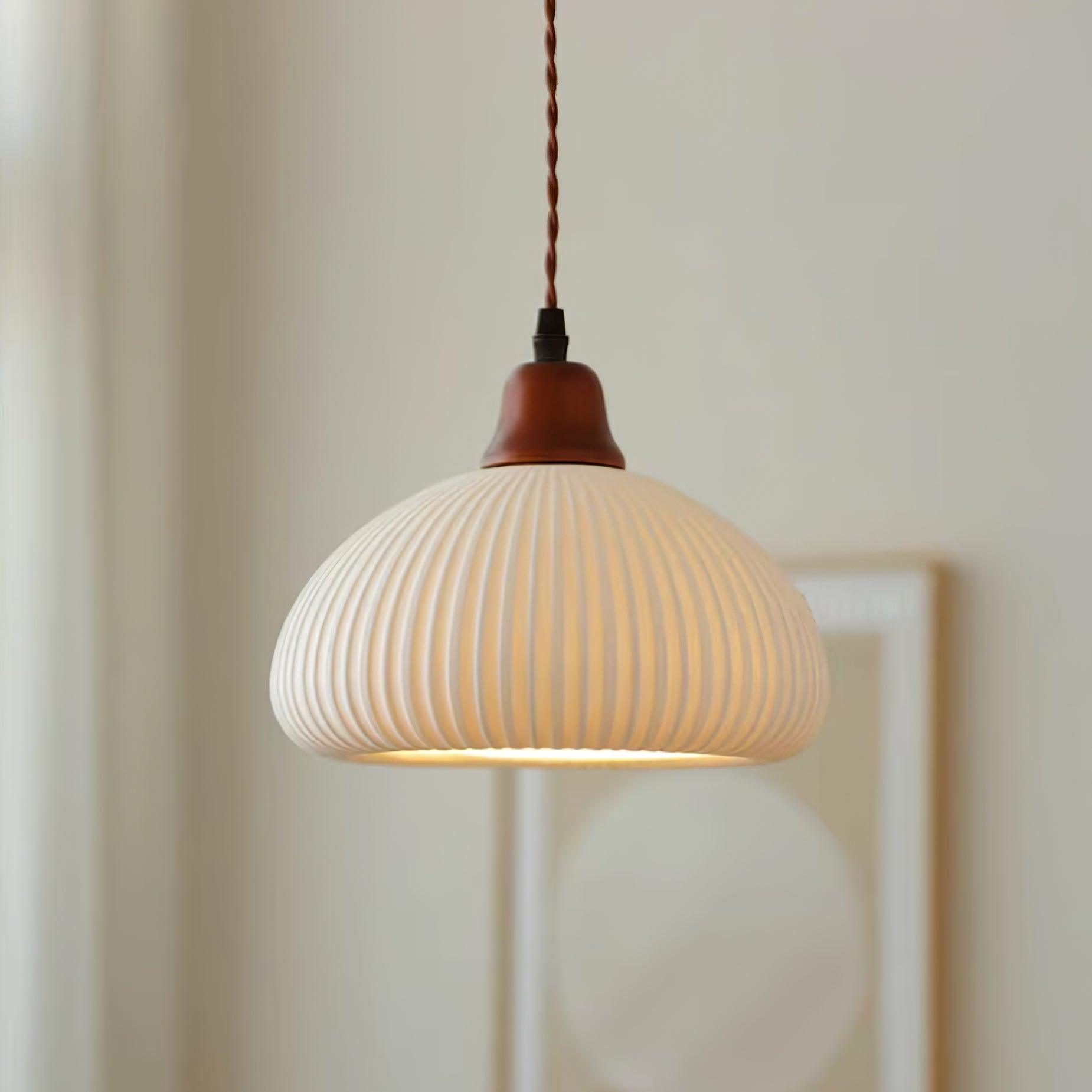 Claire Ceramic Pendant Lights - Lamp Copper