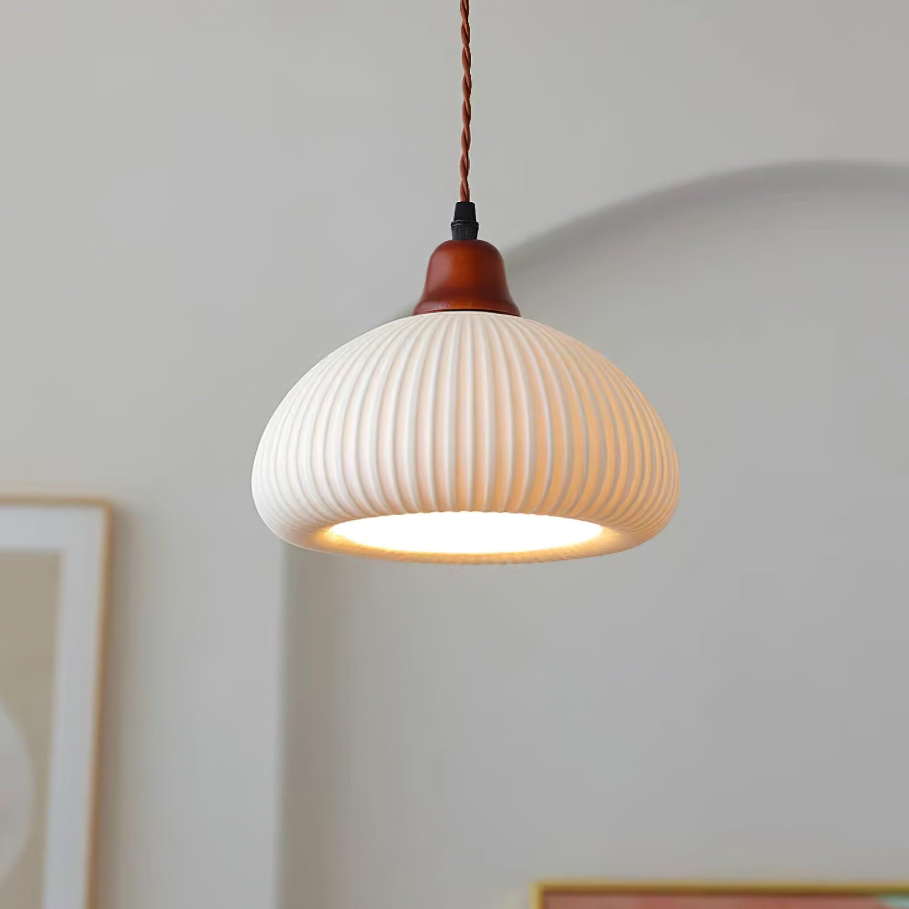 Claire Ceramic Pendant Lights - Lamp Copper