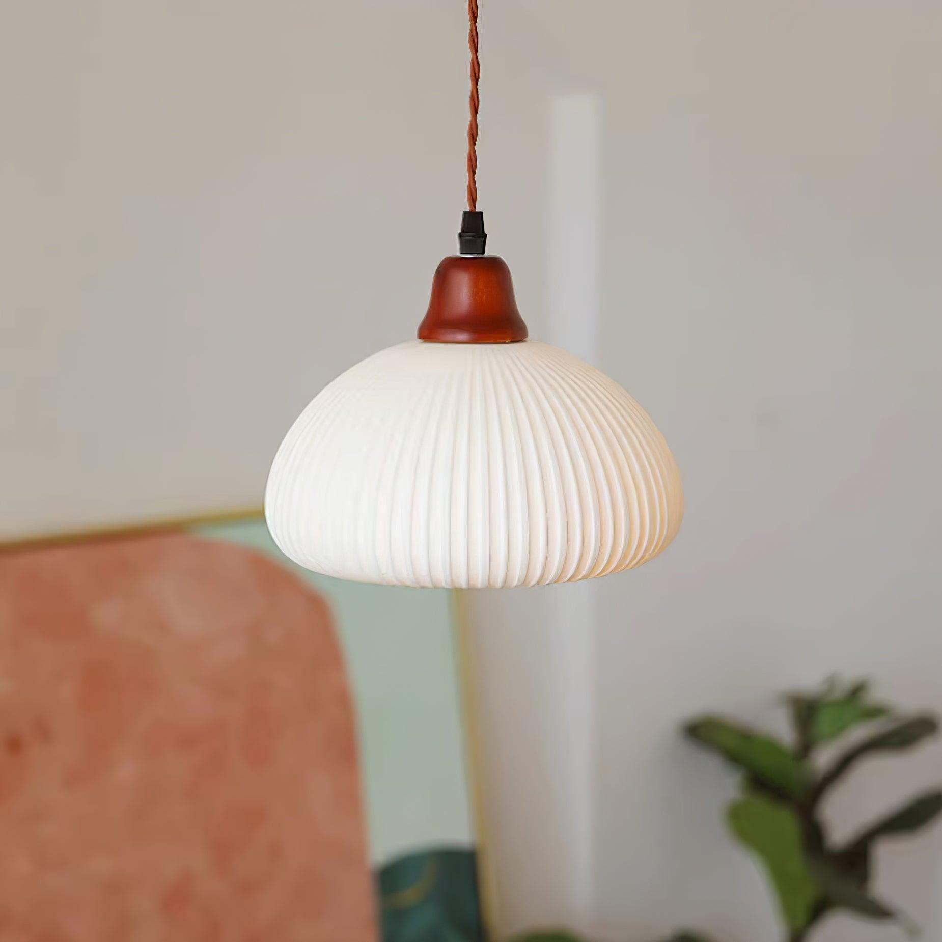 Claire Ceramic Pendant Lights - Lamp Copper