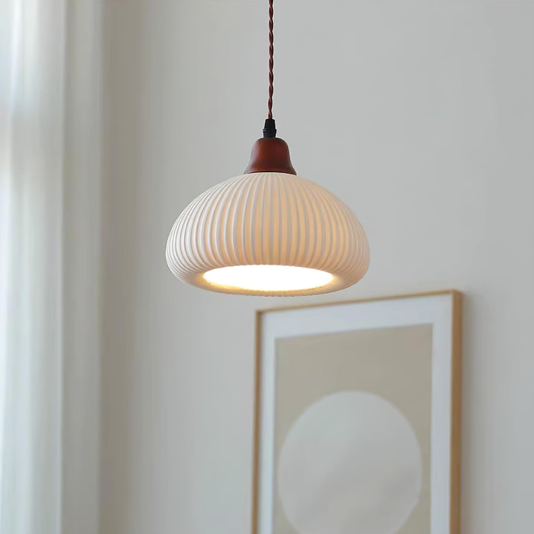 Claire Ceramic Pendant Lights - Lamp Copper