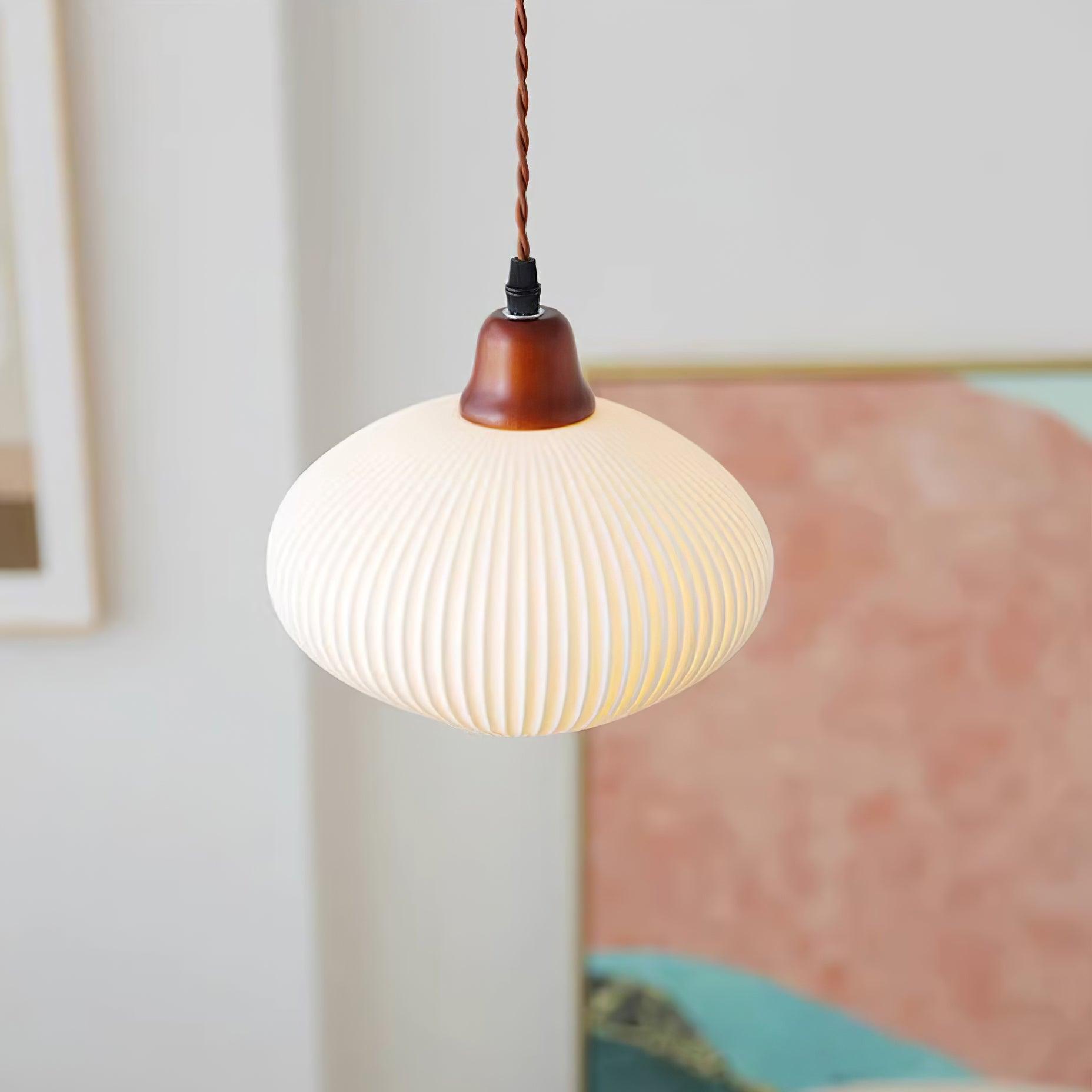 Claire Ceramic Pendant Lights - Lamp Copper