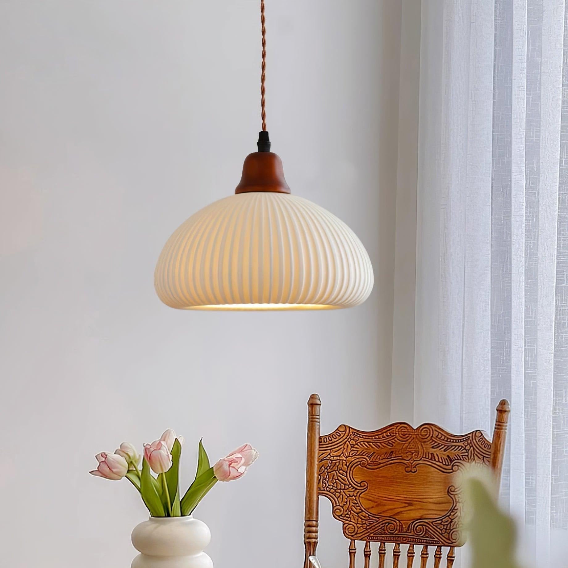 Claire Ceramic Pendant Lights - Lamp Copper