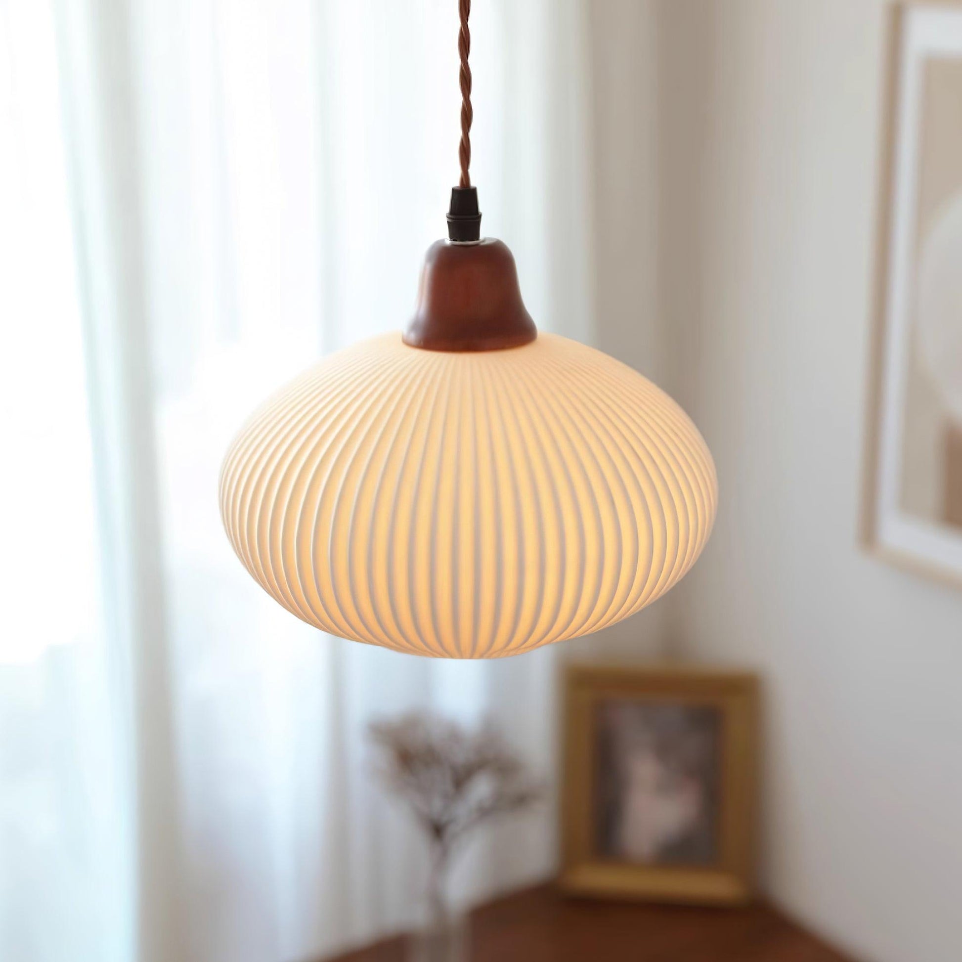 Claire Ceramic Pendant Lights - Lamp Copper