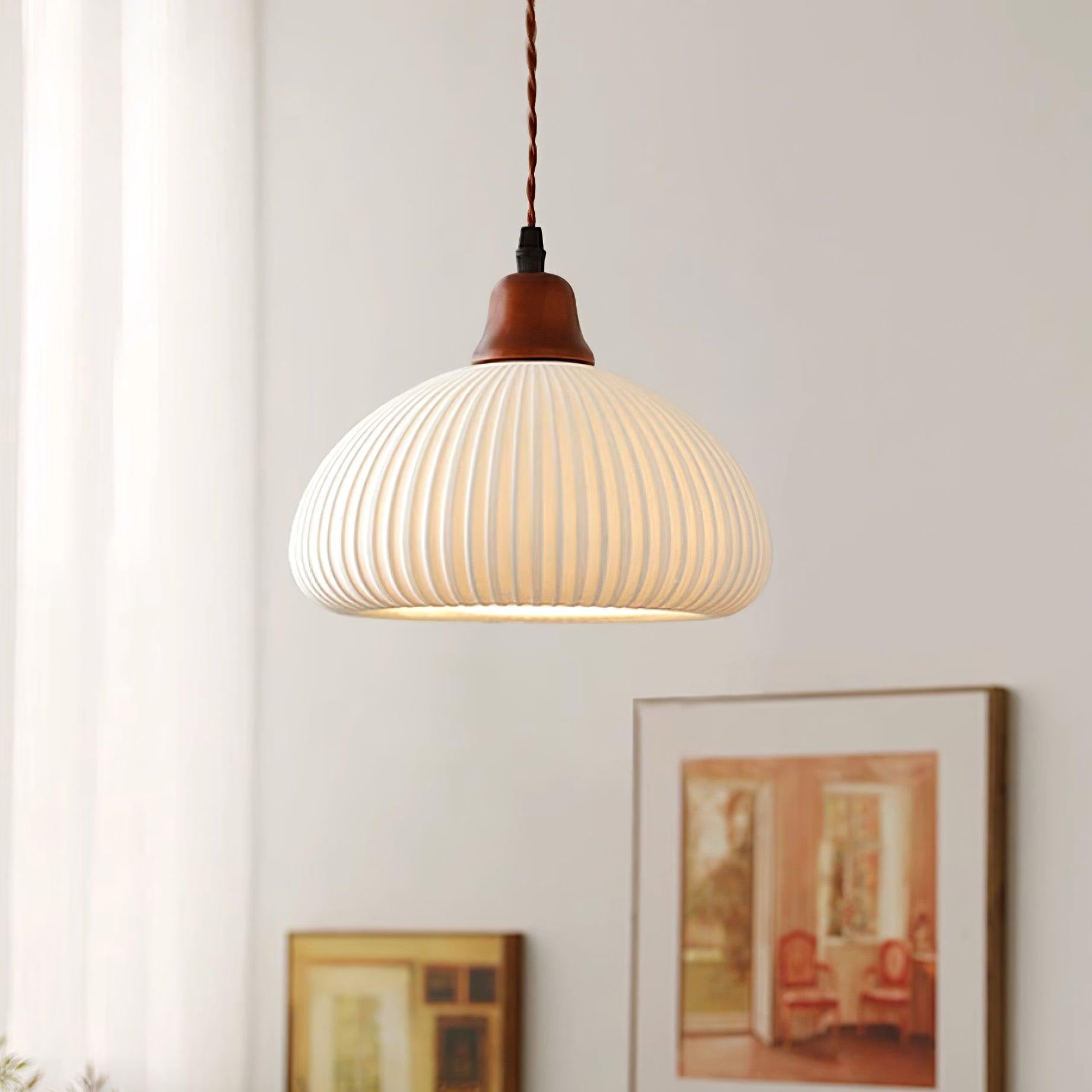 Claire Ceramic Pendant Lights - Lamp Copper