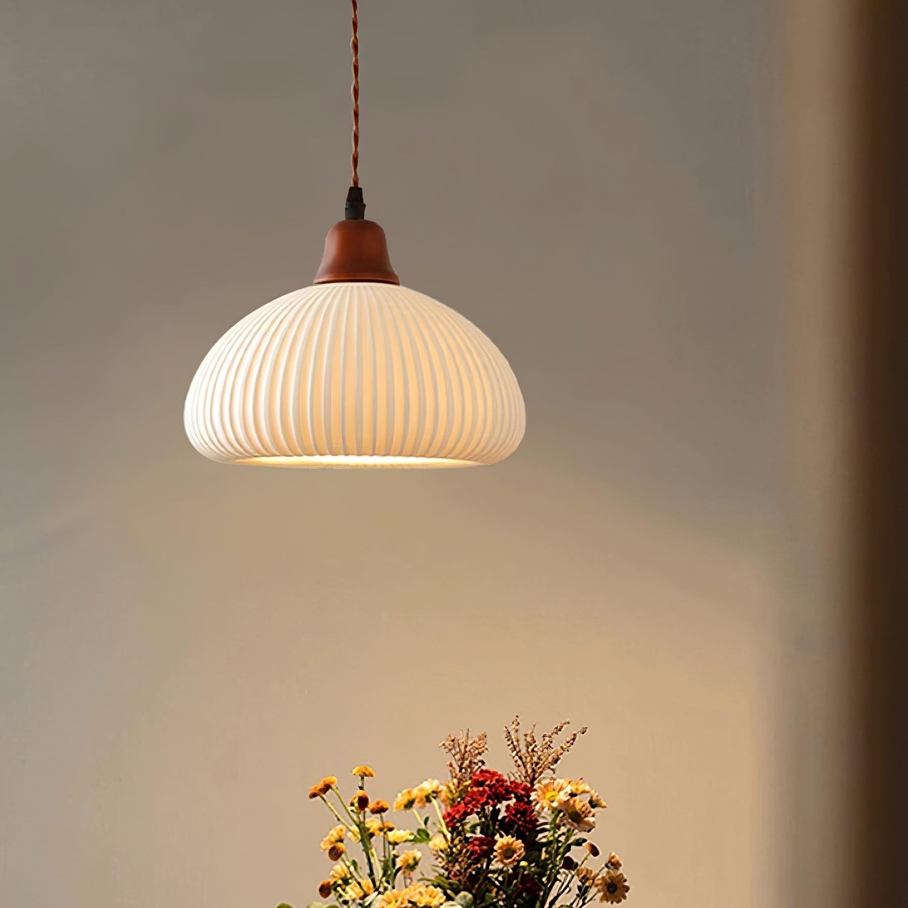 Claire Ceramic Pendant Lights - Lamp Copper
