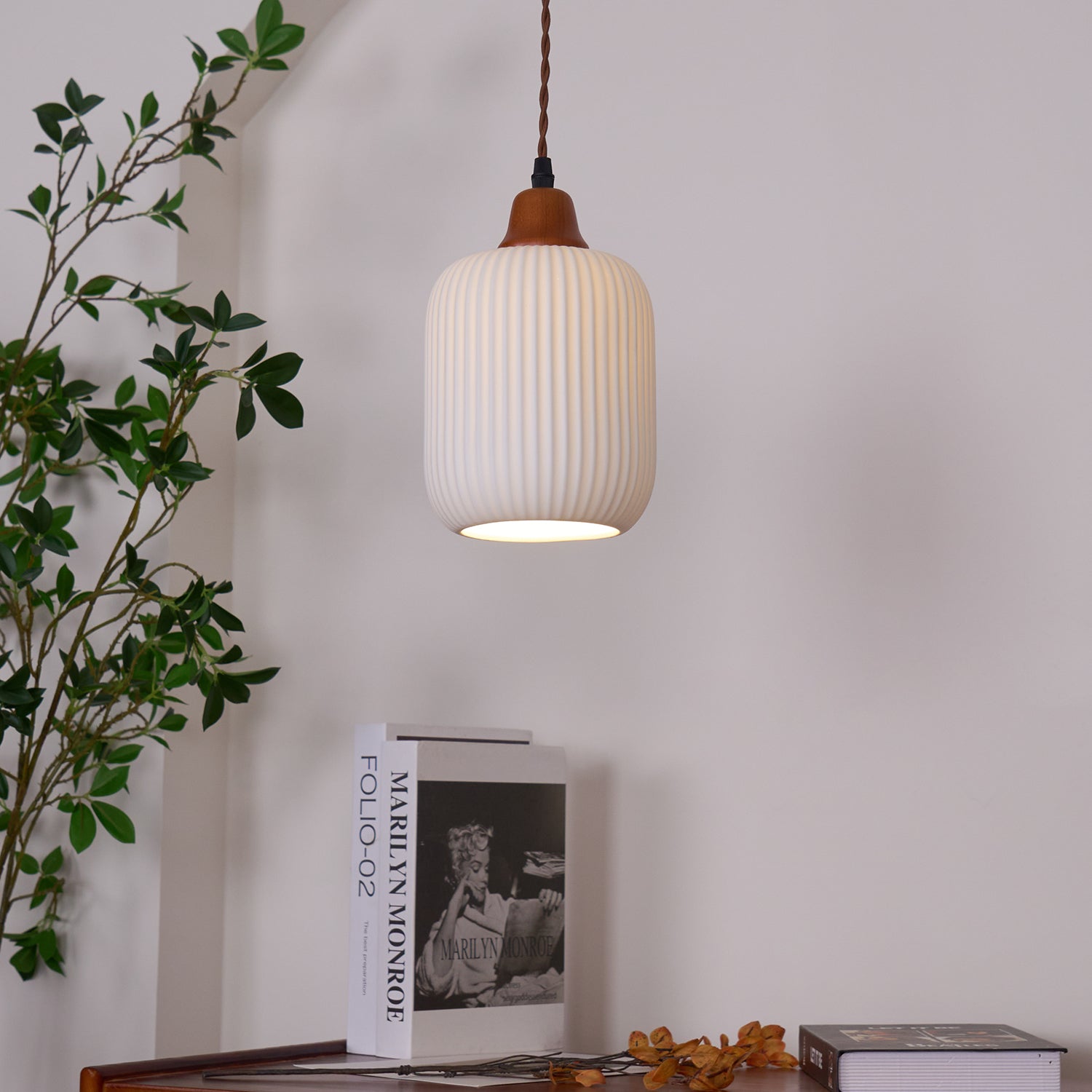 Claire Ceramic Pendant Lights - Lamp Copper