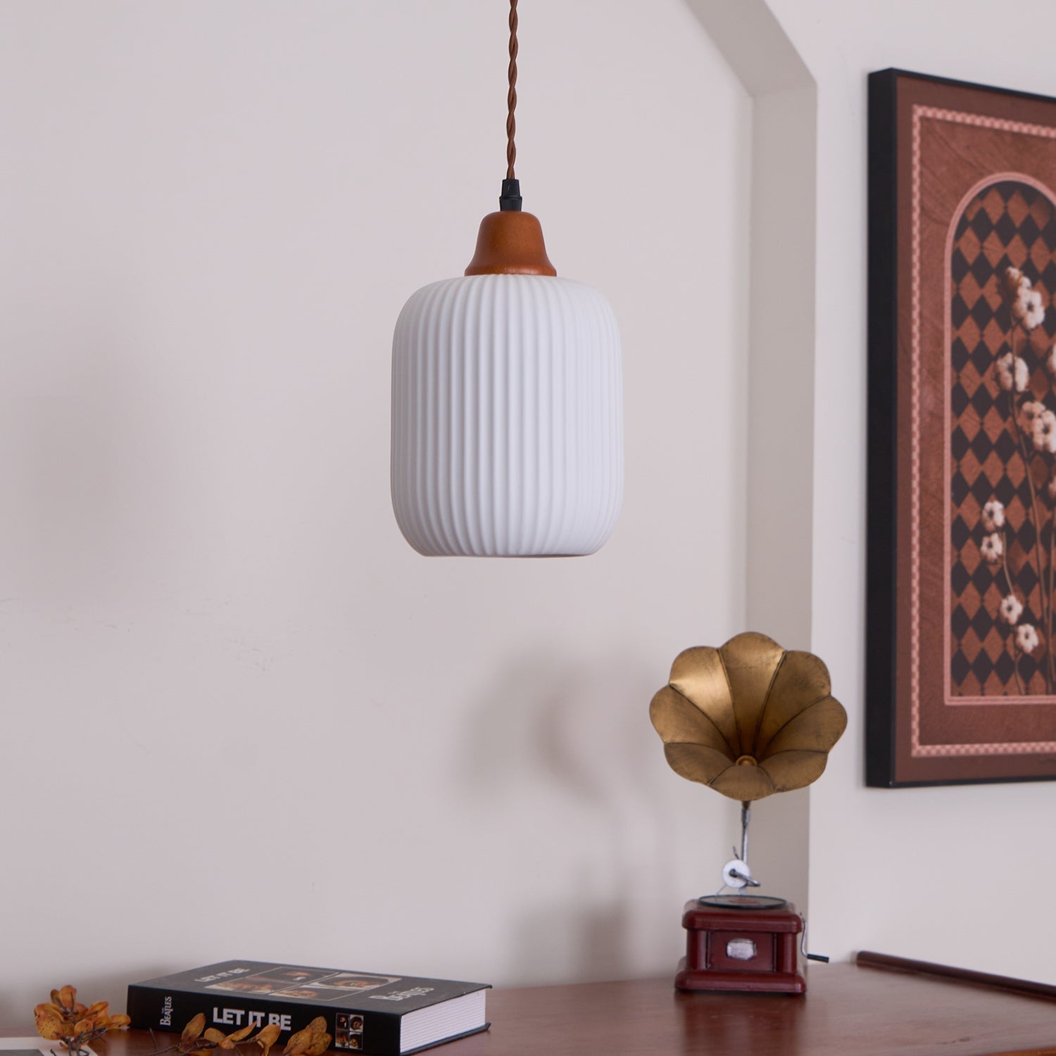 Claire Ceramic Pendant Lights - Lamp Copper