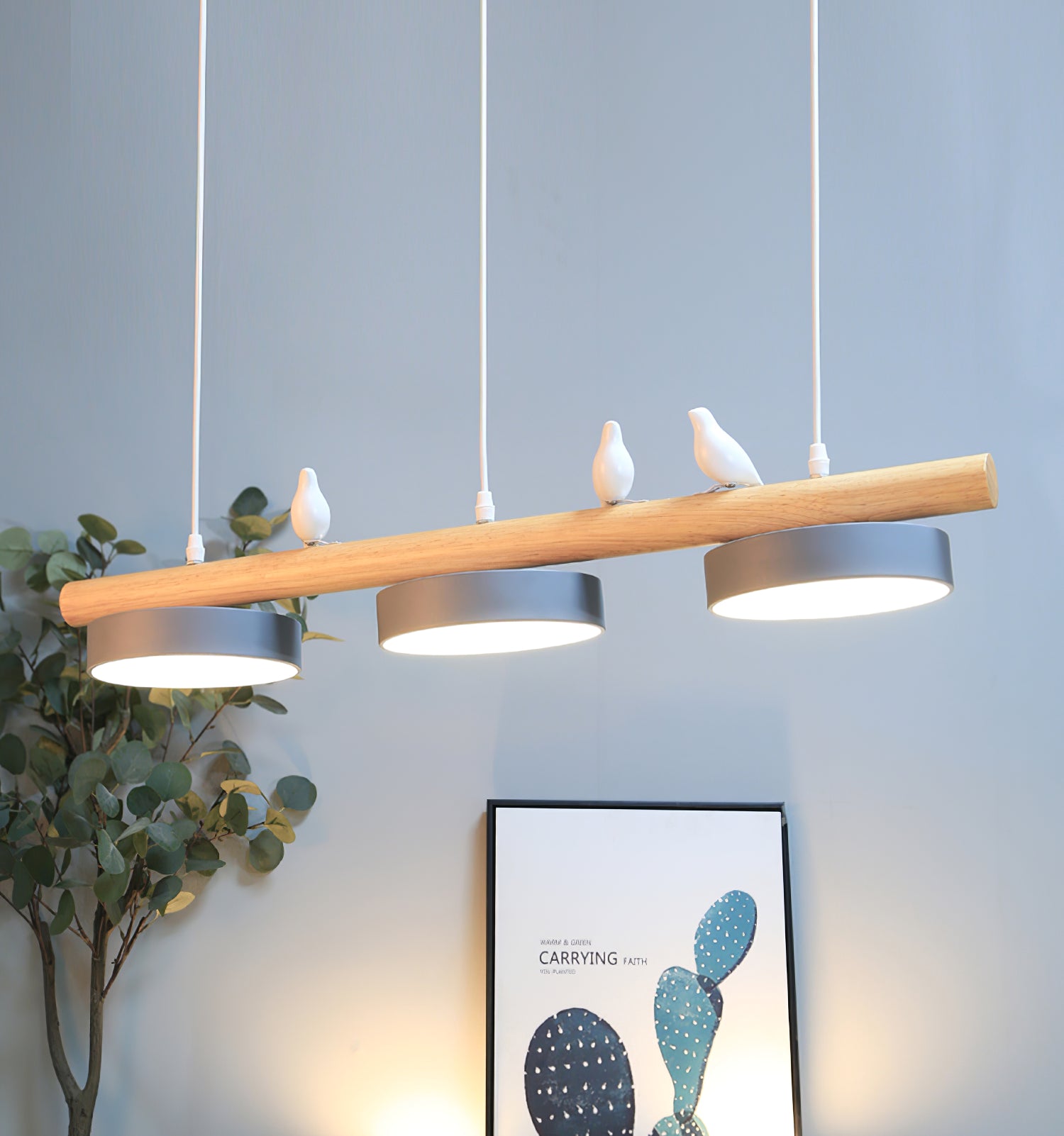 Cliff Bird Pendant Light - Lamp Copper