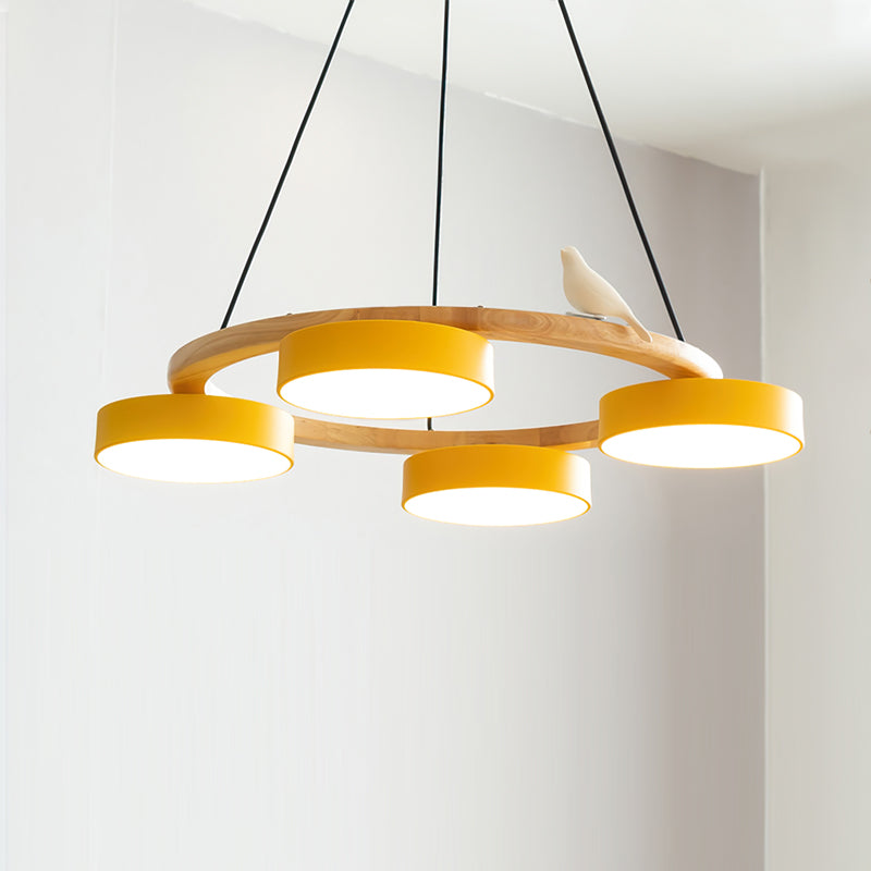 Cliff Chandelier Bird Round - Lamp Copper