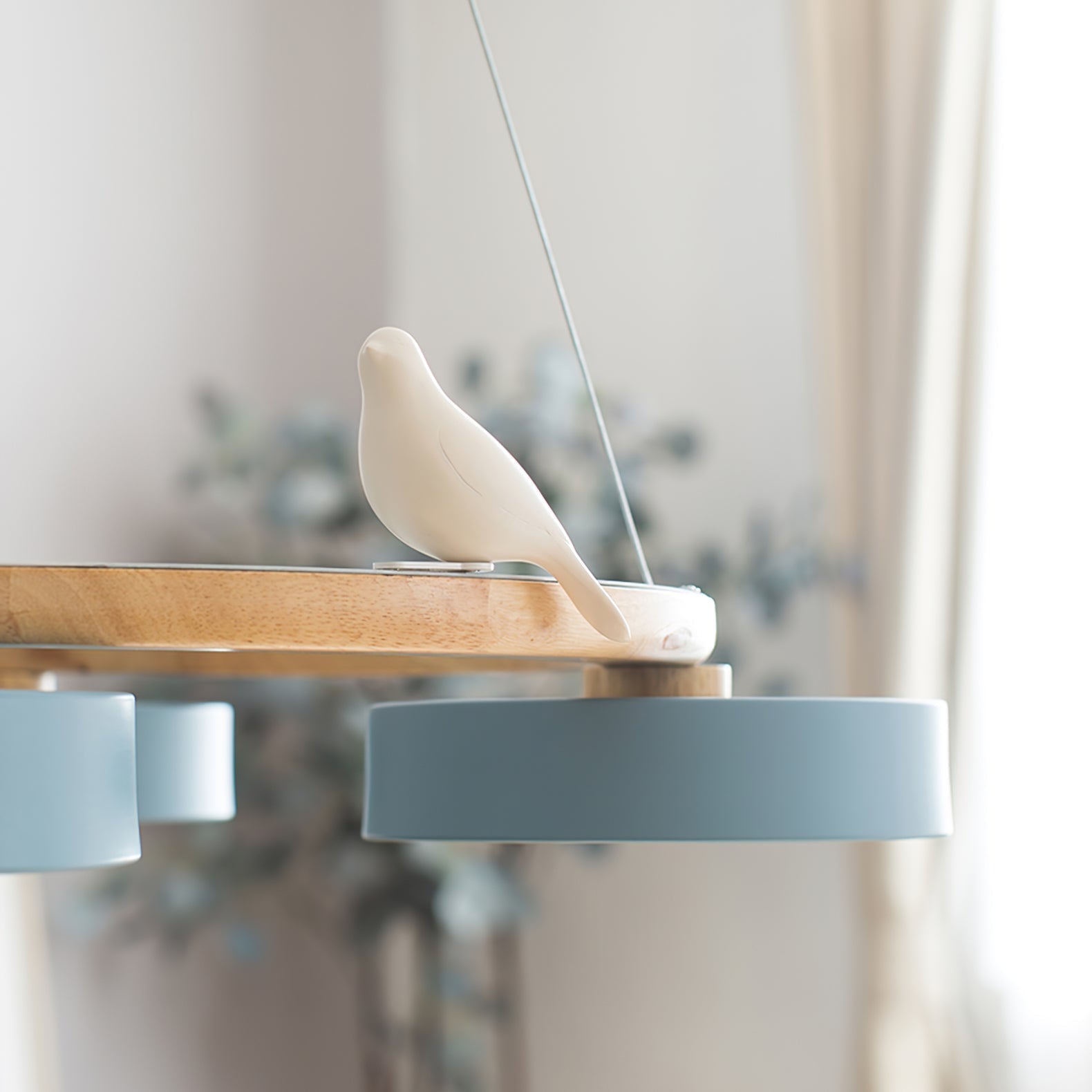 Cliff Chandelier Bird Round - Lamp Copper