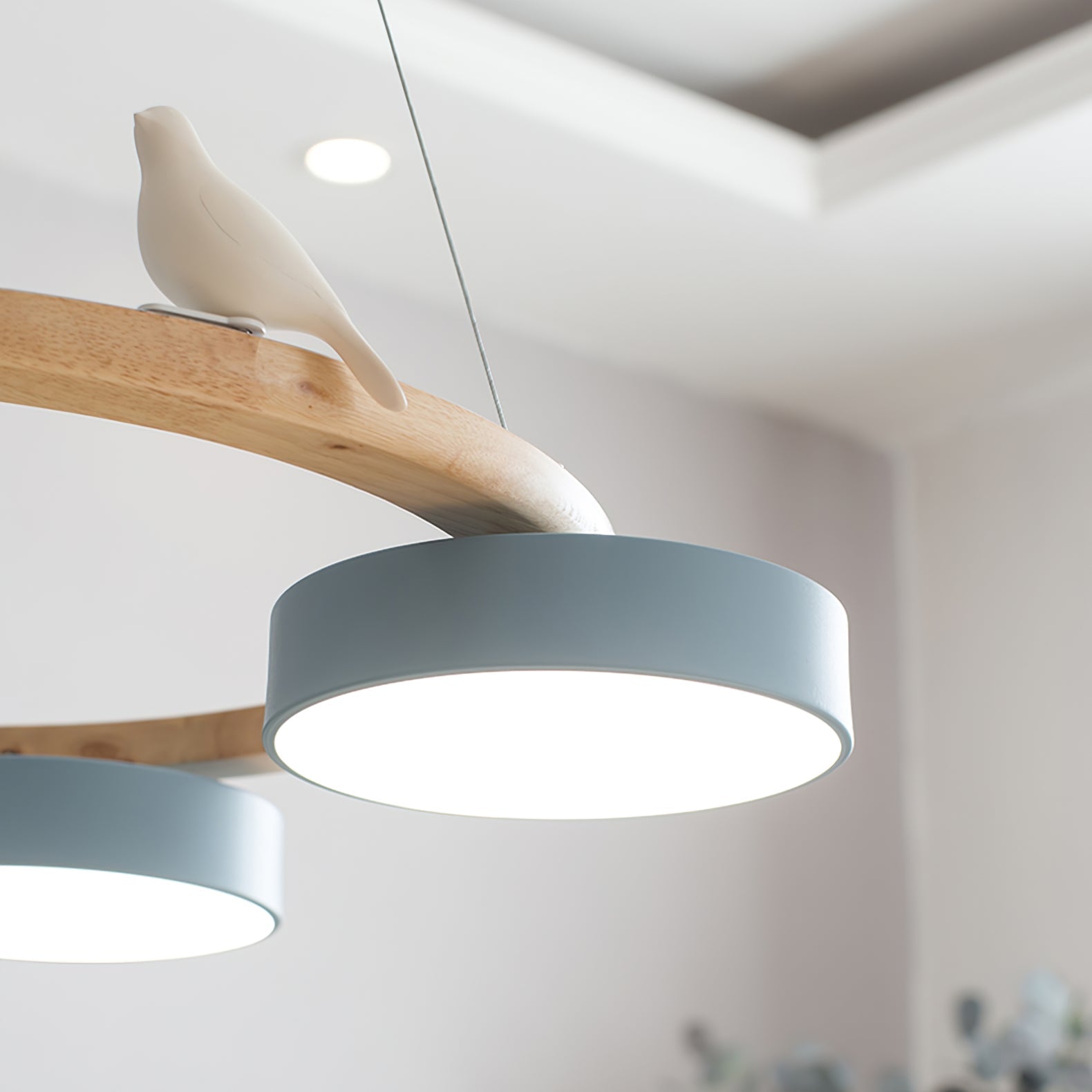 Cliff Chandelier Bird Round - Lamp Copper