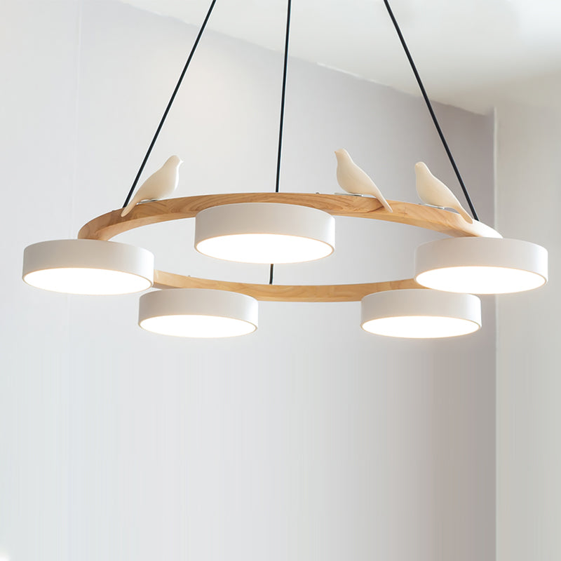 Cliff Chandelier Bird Round - Lamp Copper