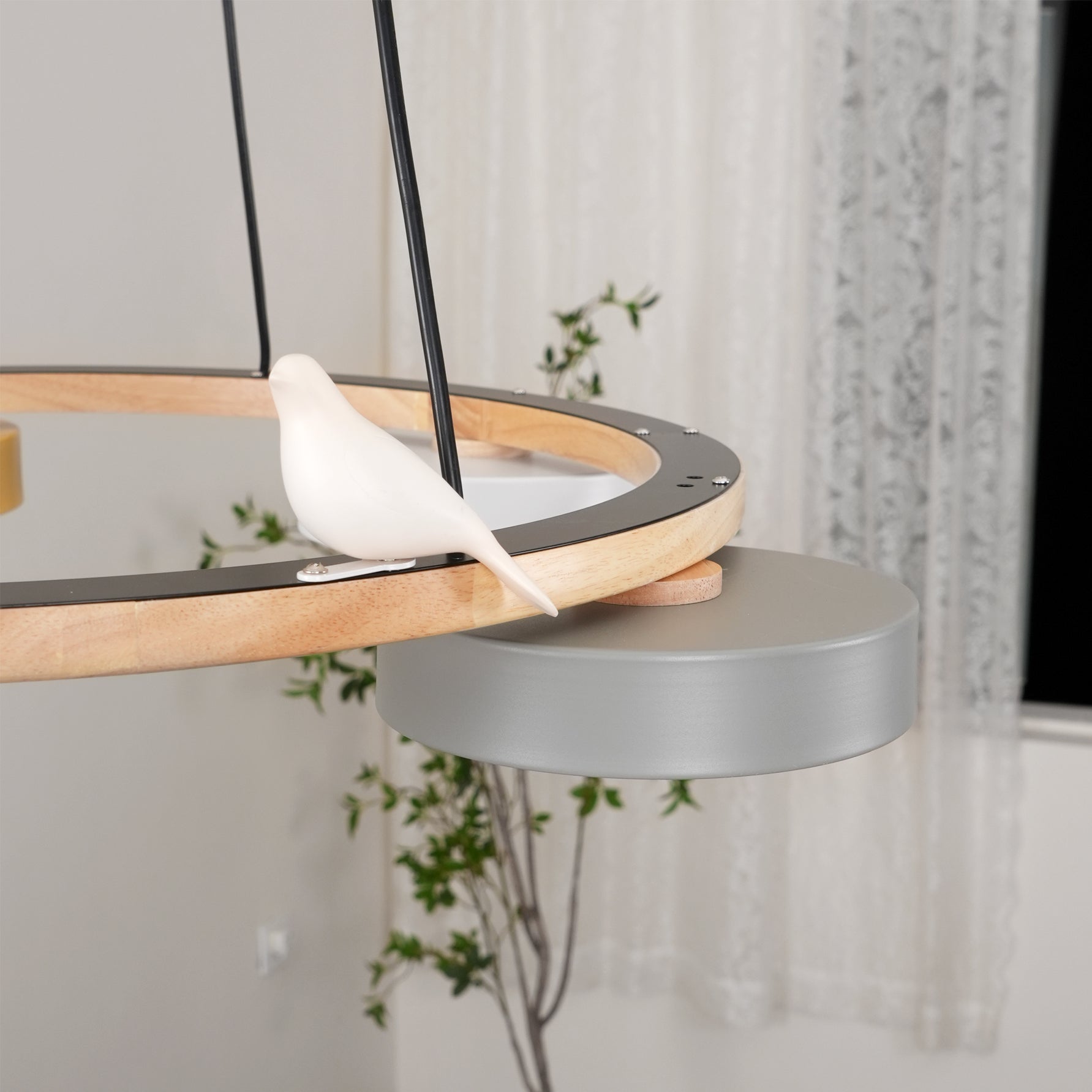 Cliff Chandelier Bird Round - Lamp Copper