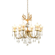 Evynyra Postmodern Luxury Brass Crystal Chandelier - Lamp Copper