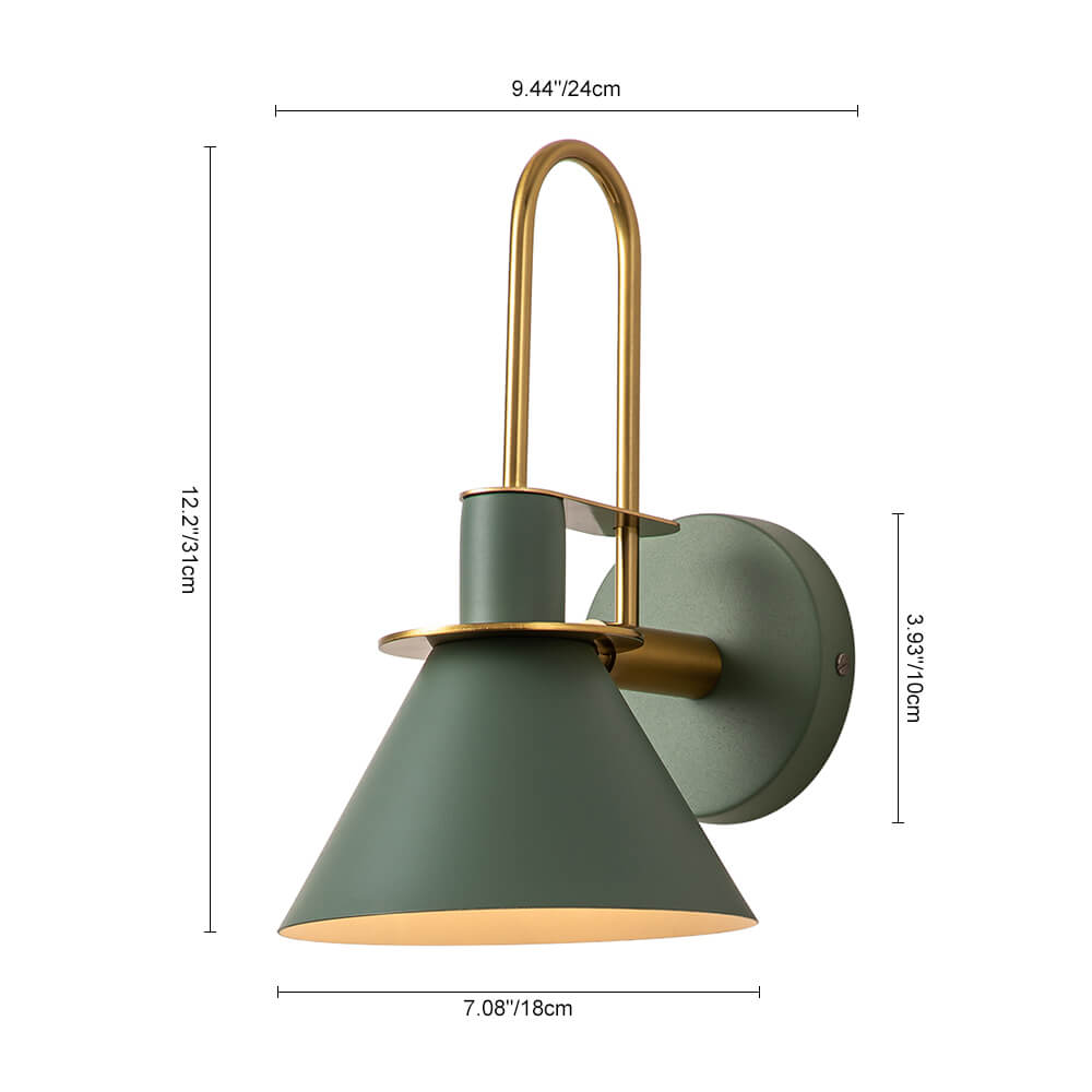 Nivero Modern Metal Wall Light Wall Sconce - Lamp Copper