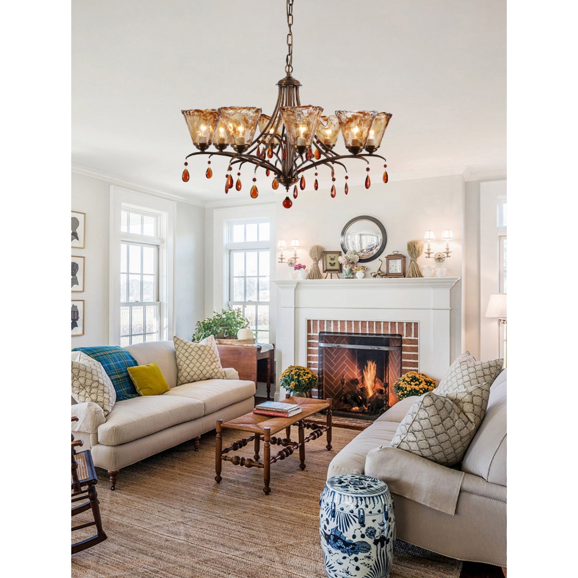 Nyshaiel Postmodern Luxury Crystal Chandelier - Lamp Copper