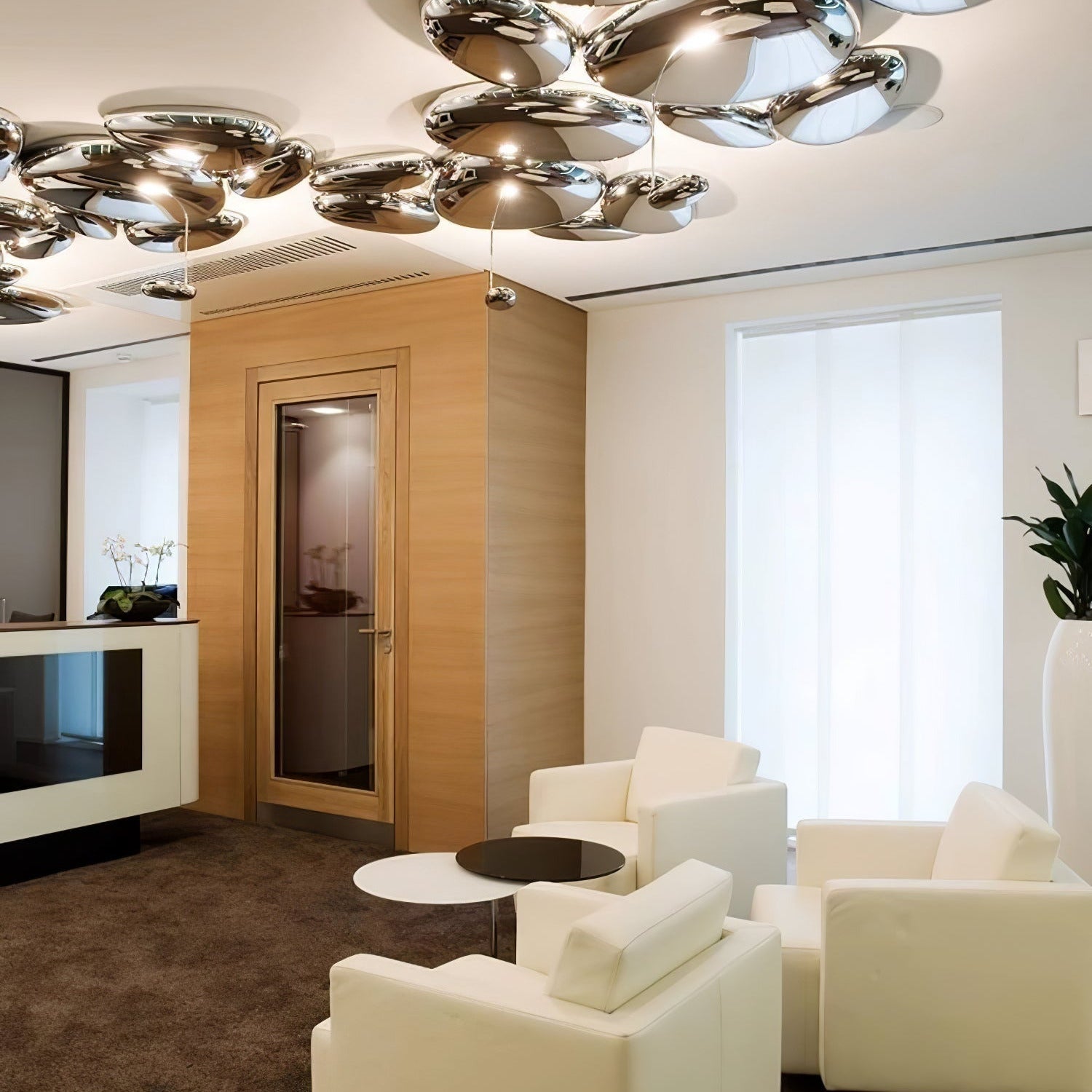 Lava Contemporary Skydro Ceiling Light Smoke Gray - Lamp Copper