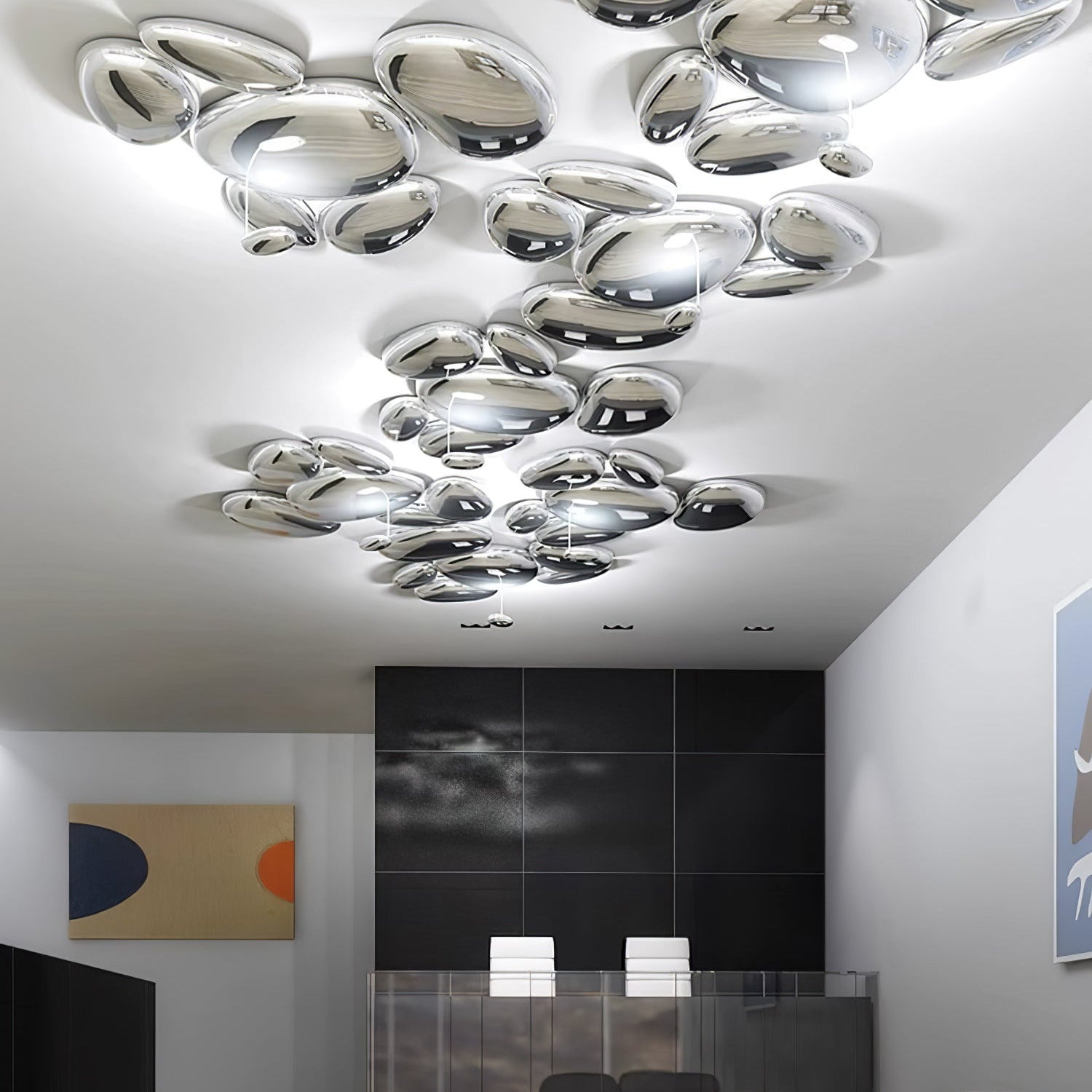 Lava Contemporary Skydro Ceiling Light Smoke Gray - Lamp Copper