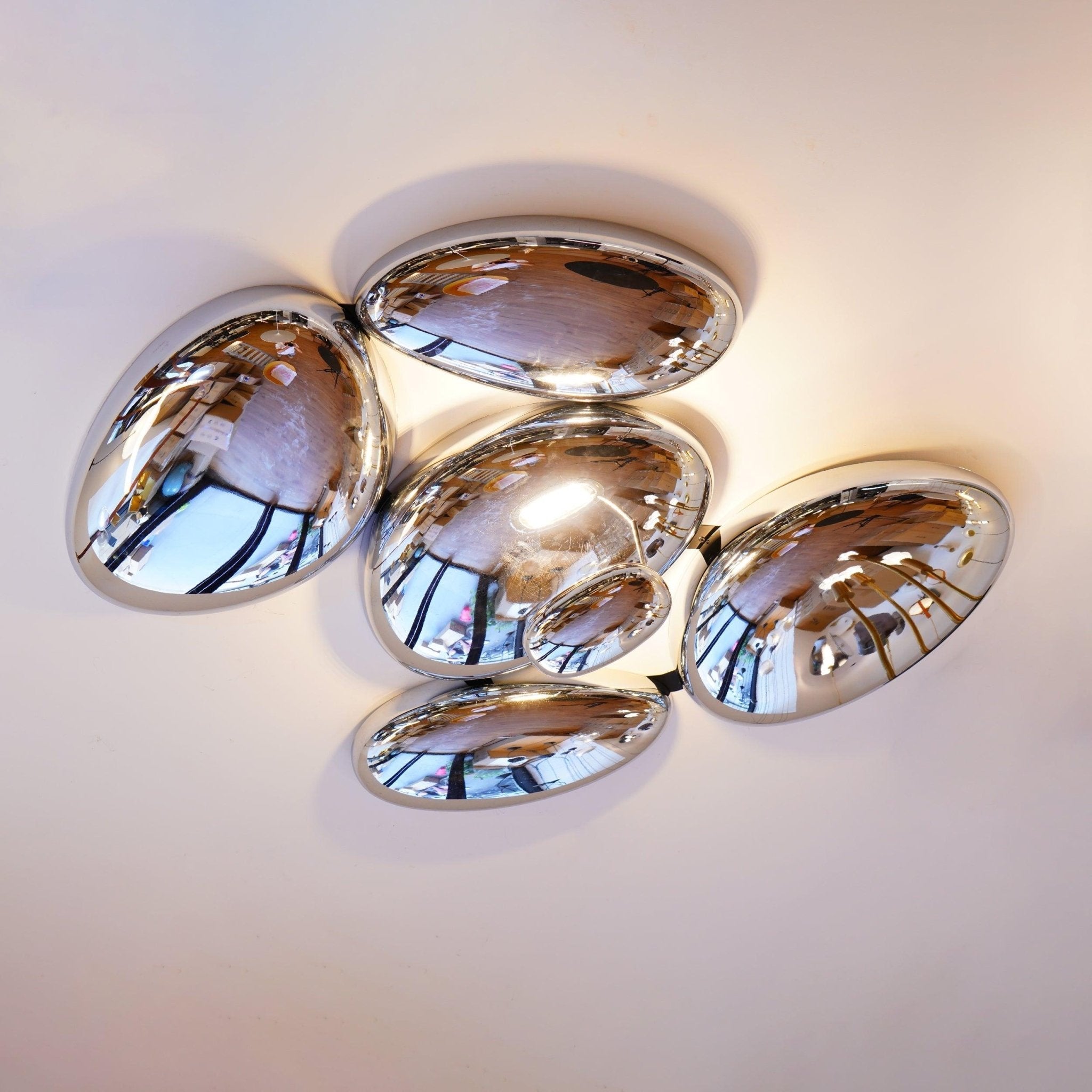 Lava Contemporary Skydro Ceiling Light Smoke Gray - Lamp Copper