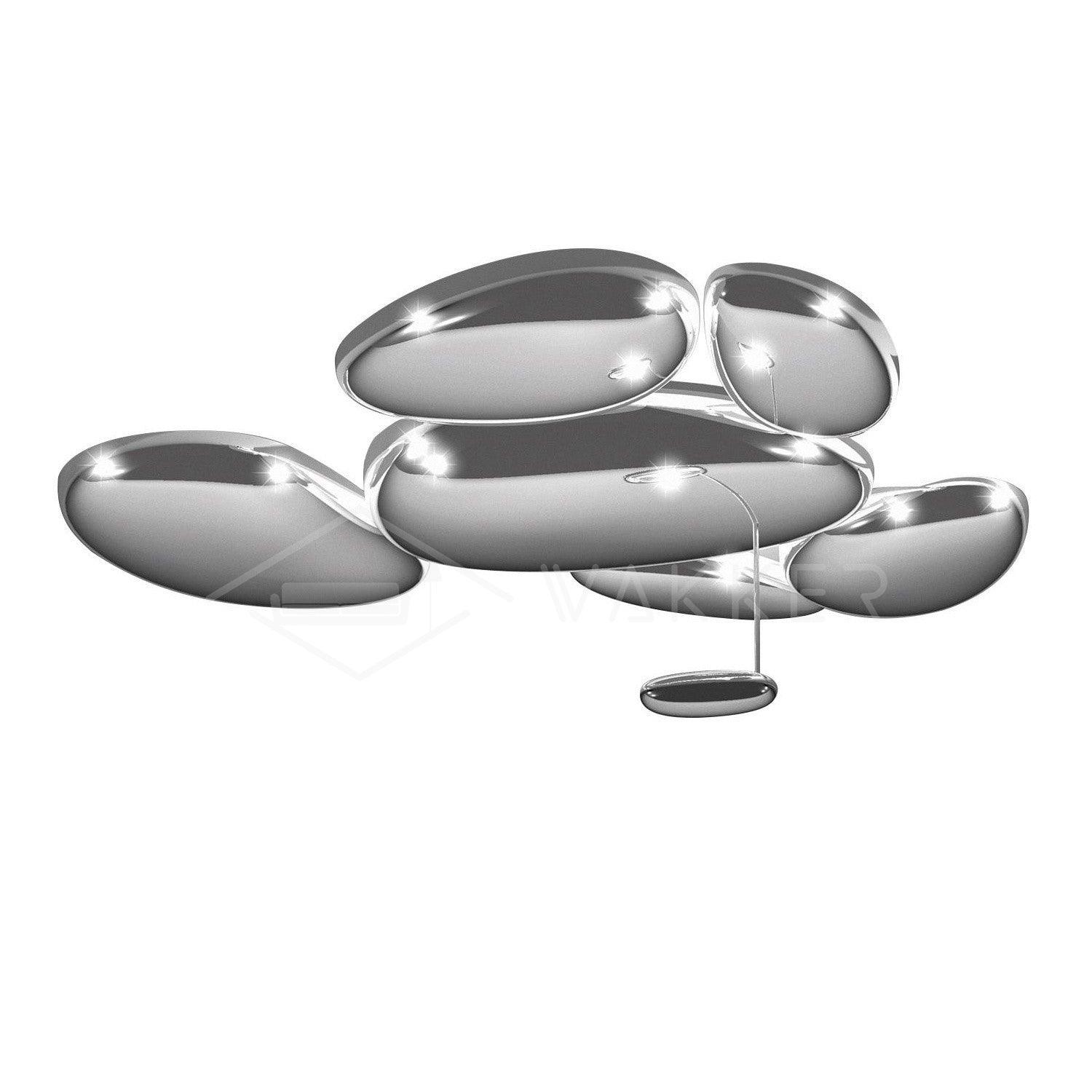 Lava Contemporary Skydro Ceiling Light Smoke Gray - Lamp Copper