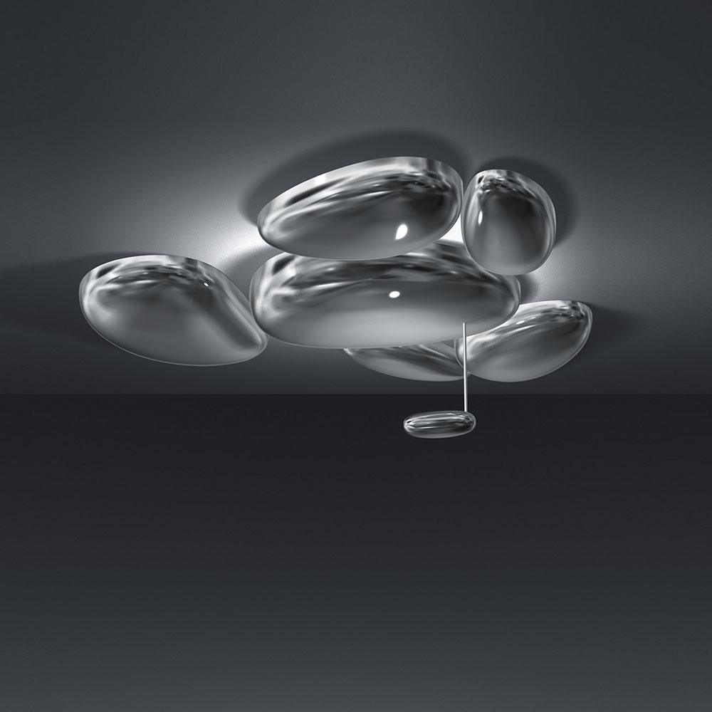 Lava Contemporary Skydro Ceiling Light Smoke Gray - Lamp Copper