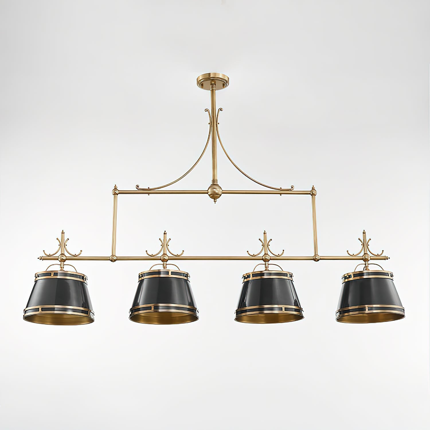 Ulphaion Vintage Industrial Brass Metal Chandelier - Lamp Copper
