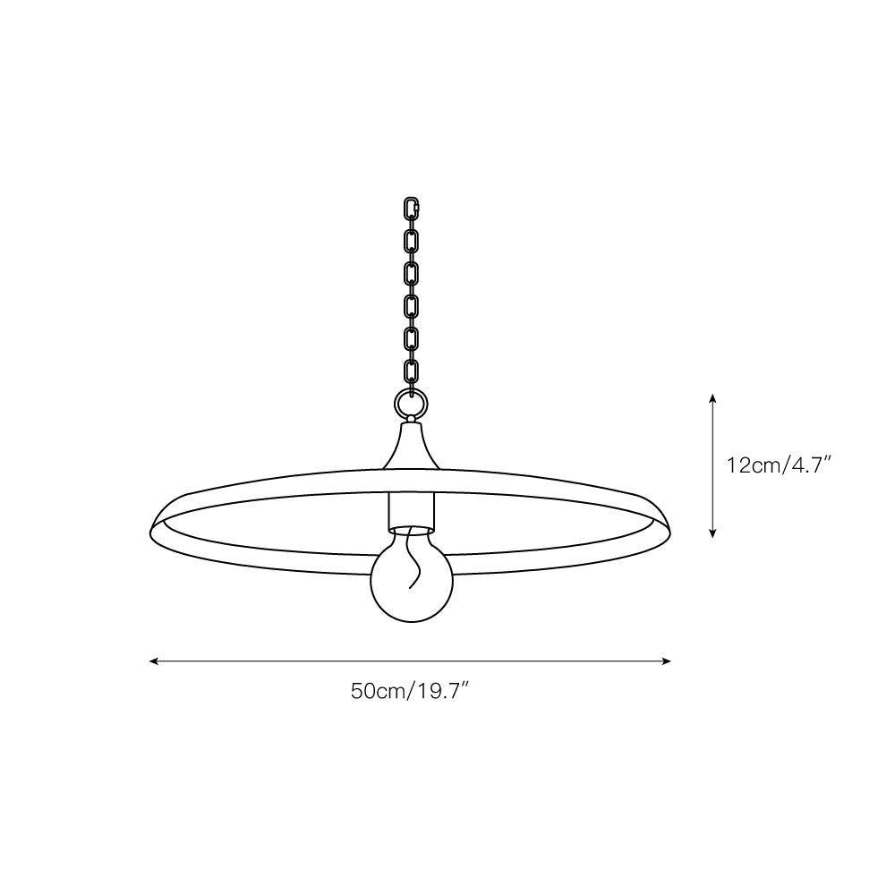 Vianel Vintage Metal Pendant Light - Lamp Copper