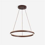 Ritta Chandelier Travertine Geometry Ring - Lamp Copper