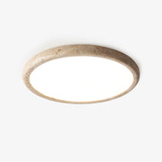 Aurrina Ring Frame Travertine Ceiling Light - Lamp Copper