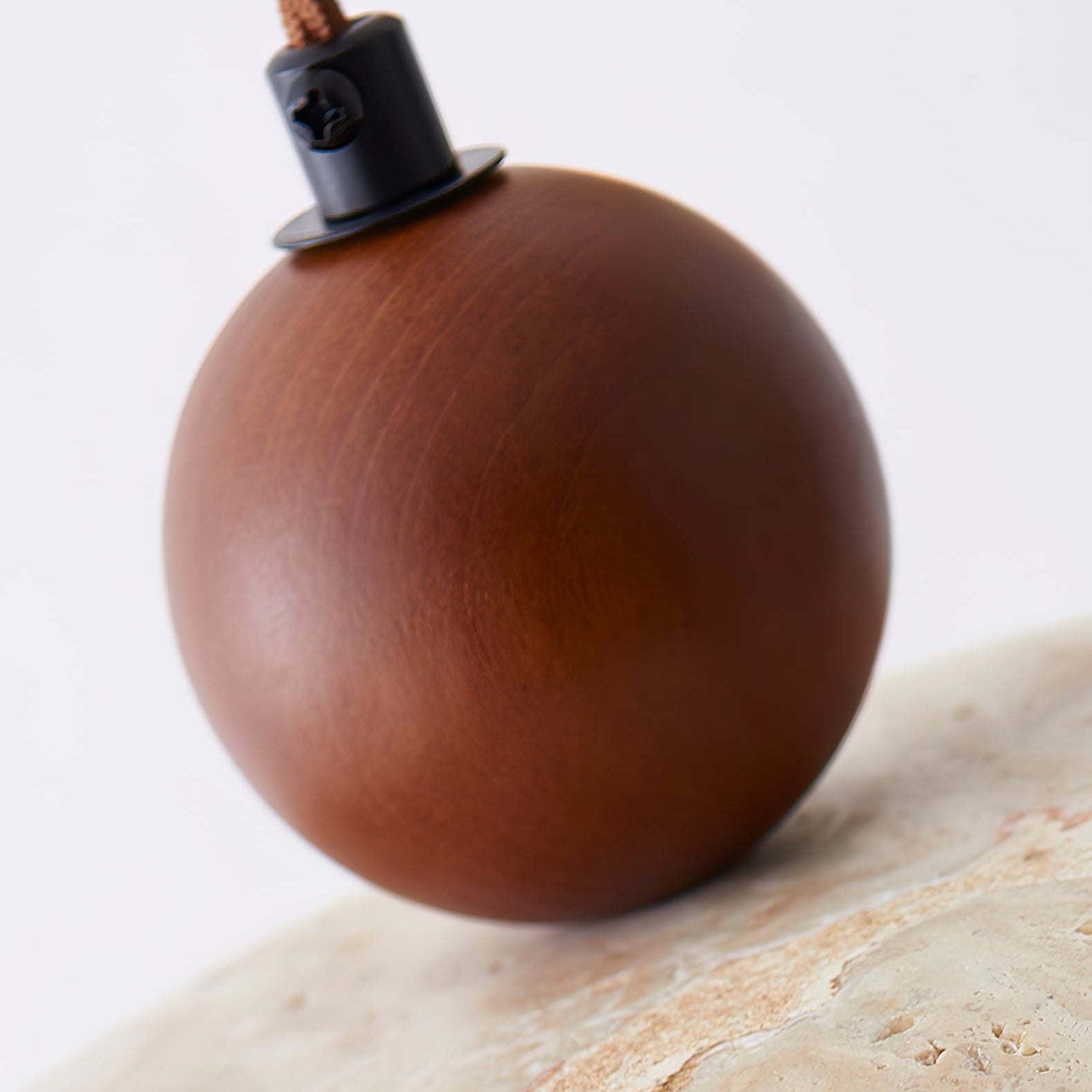 Soleil Travertine Pendant Light - Lamp Copper