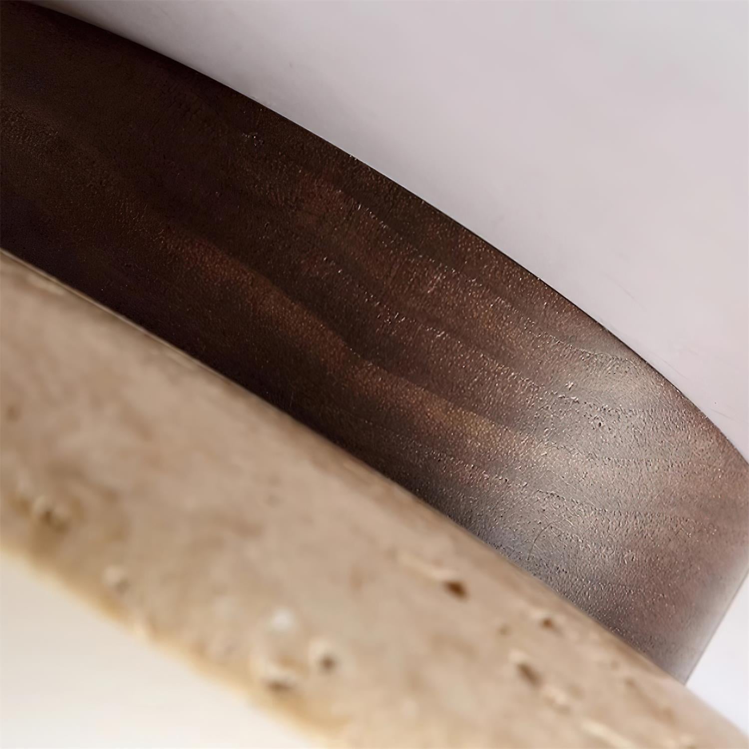 Ritta Stone Travertine Ceiling Light - Lamp Copper