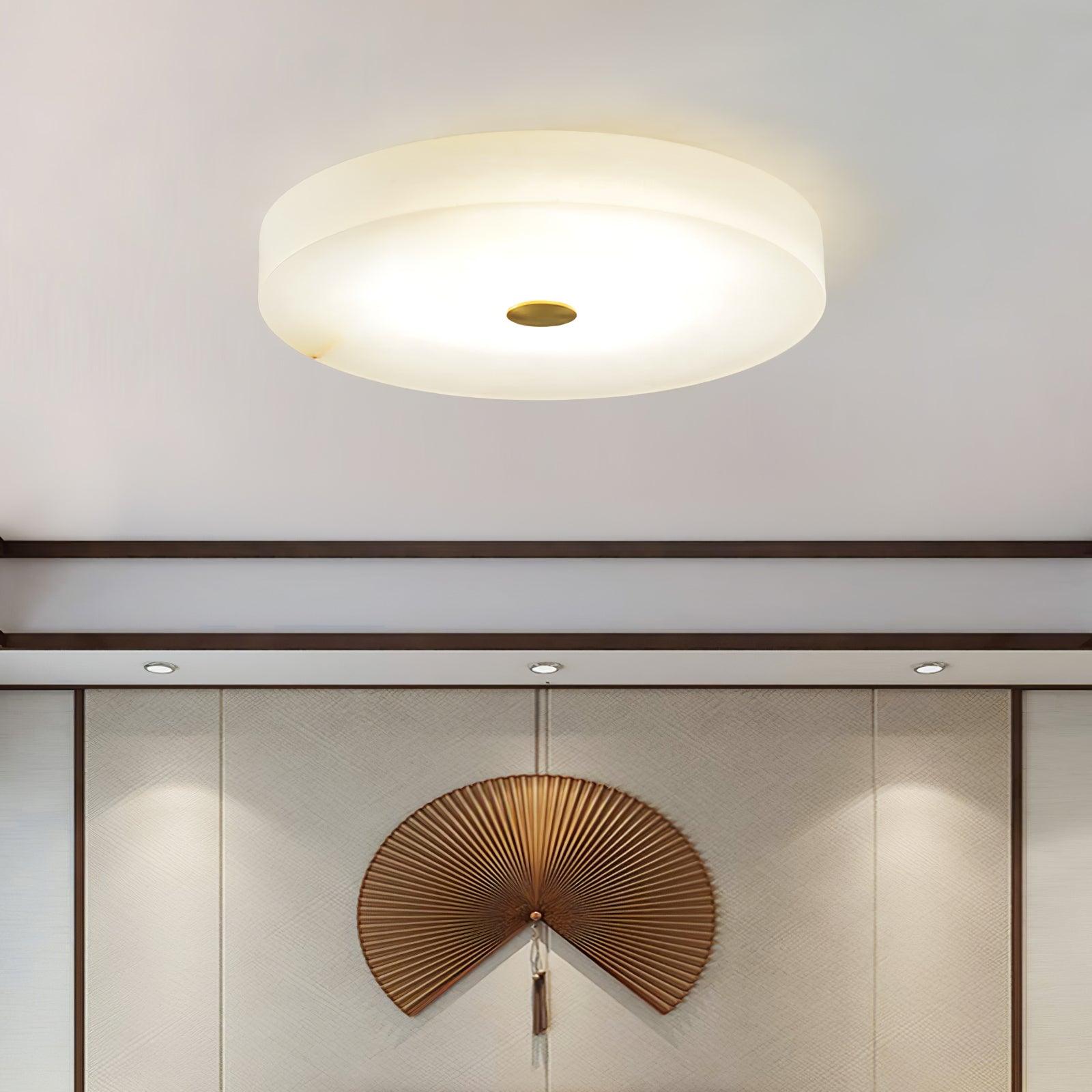 Olaean Alabaster Ceiling Light - Lamp Copper