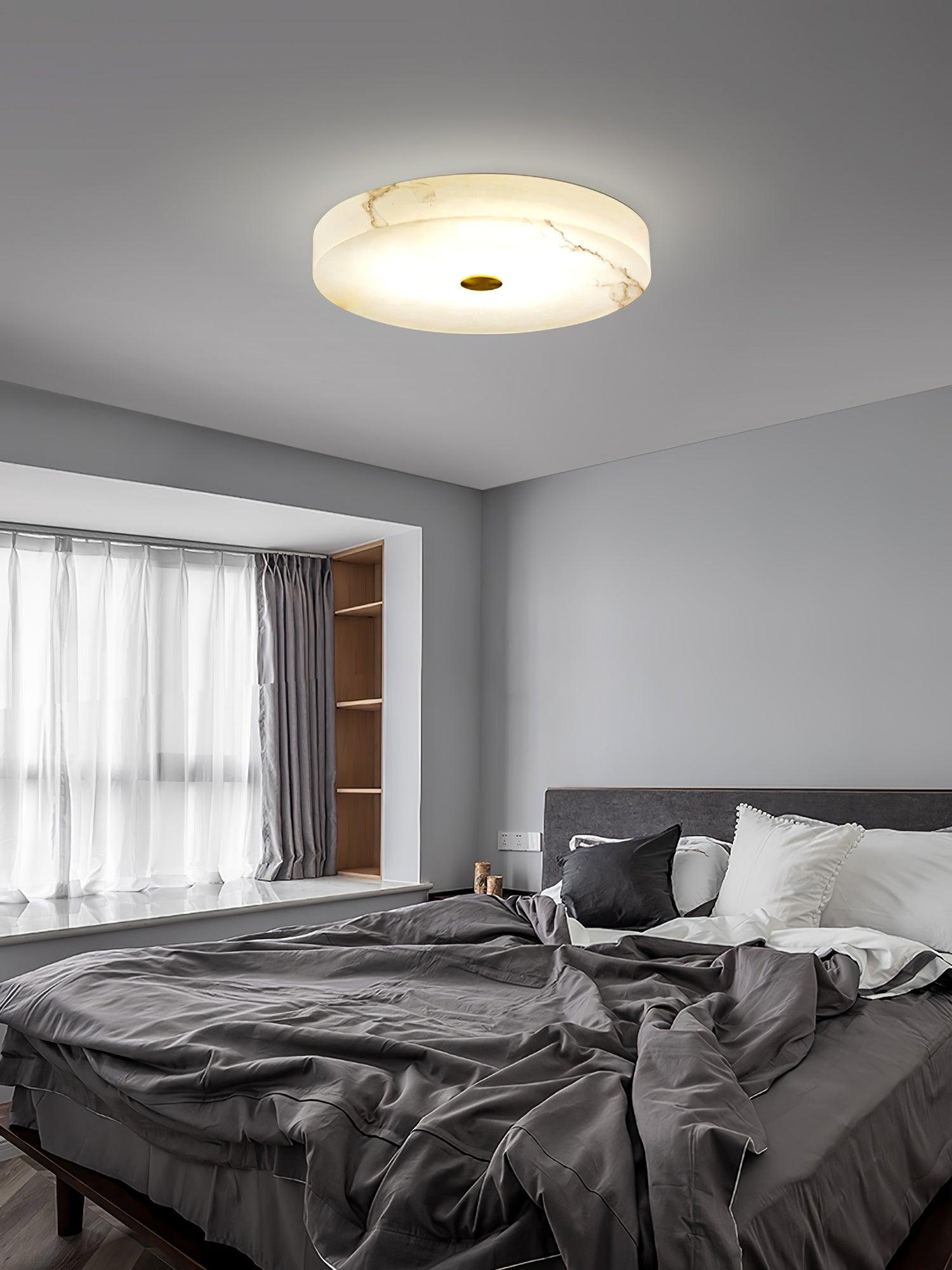 Olaean Alabaster Ceiling Light - Lamp Copper