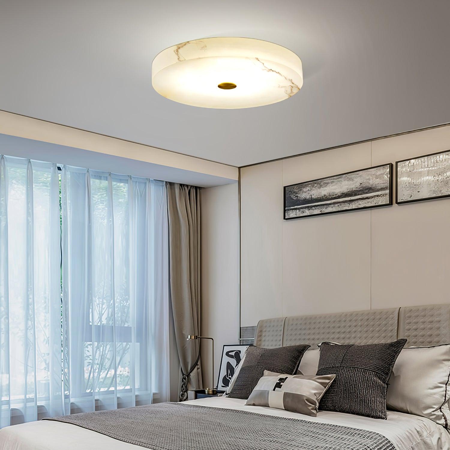 Olaean Alabaster Ceiling Light - Lamp Copper