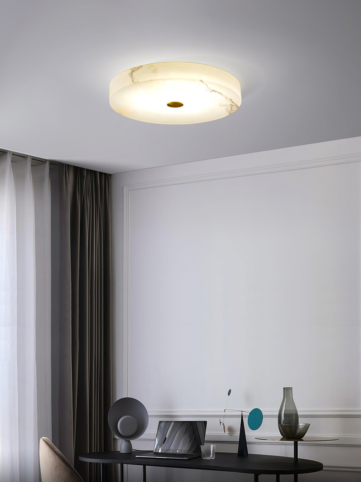 Olaean Alabaster Ceiling Light - Lamp Copper