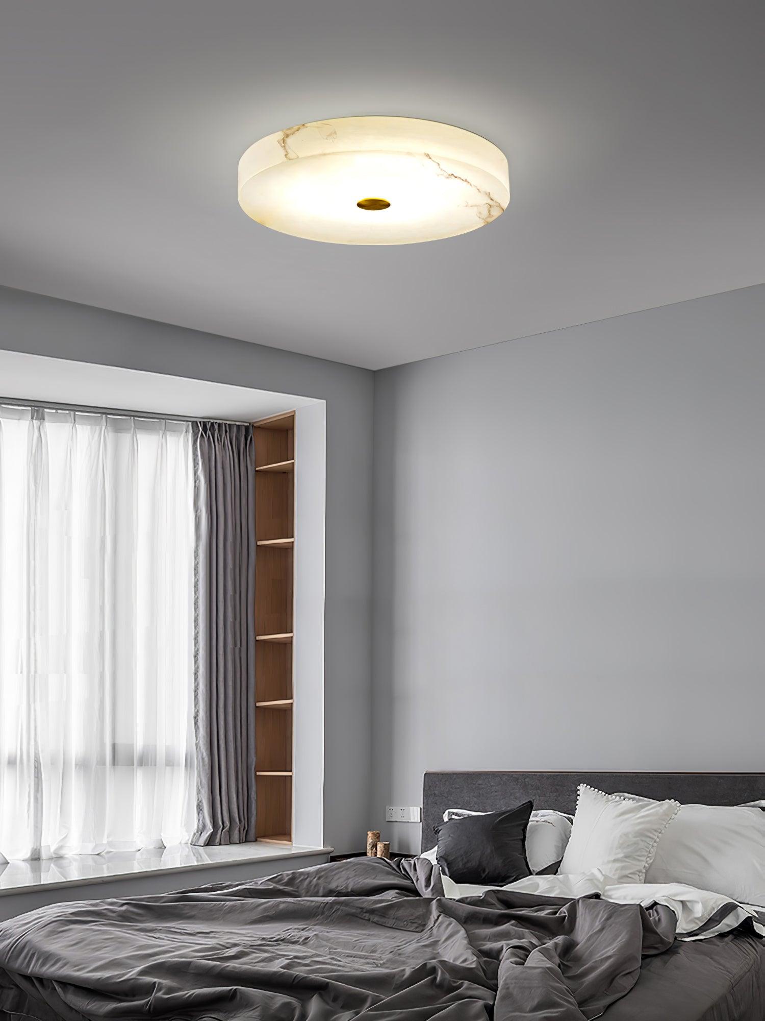 Olaean Alabaster Ceiling Light - Lamp Copper