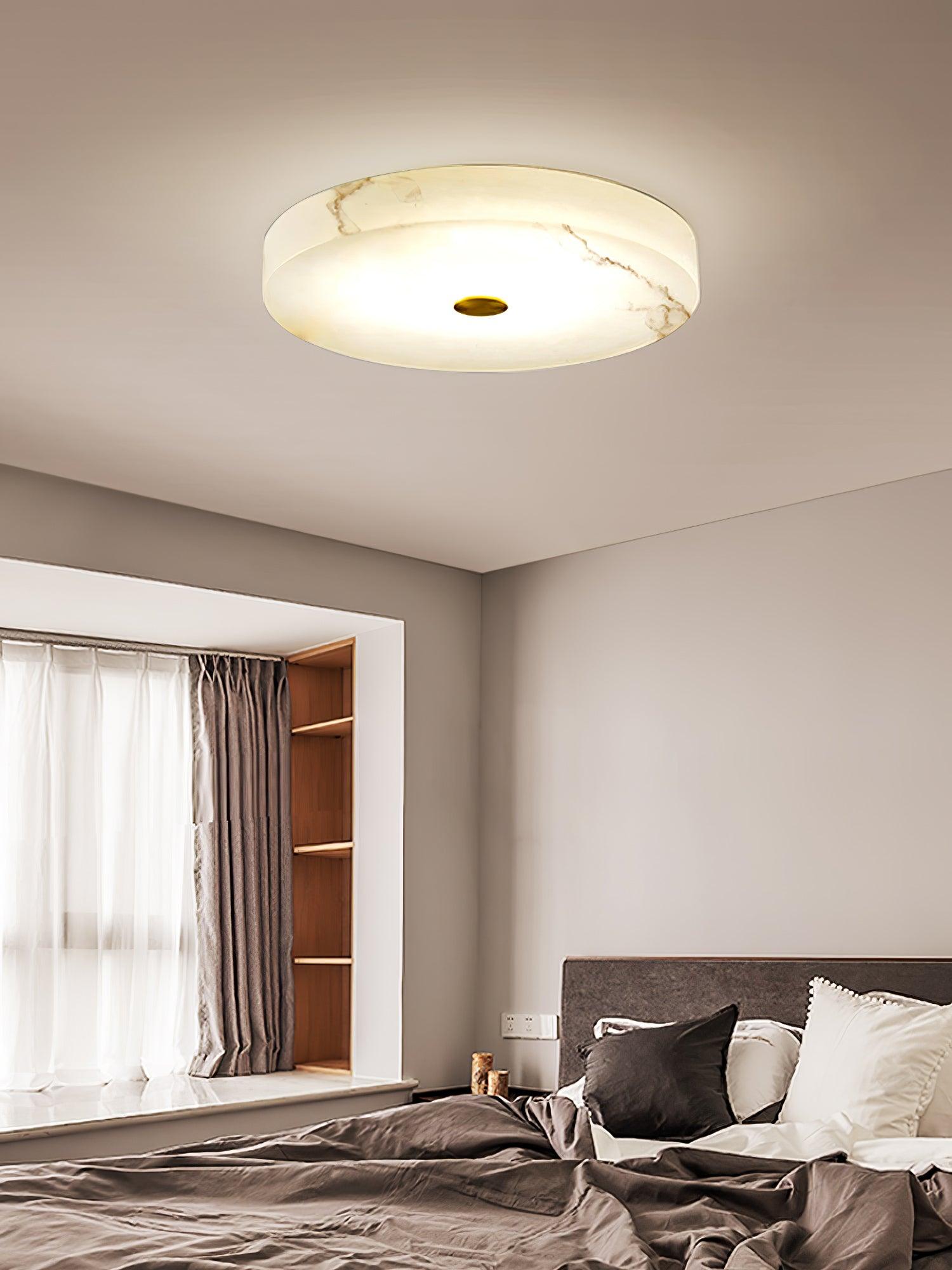 Olaean Alabaster Ceiling Light - Lamp Copper