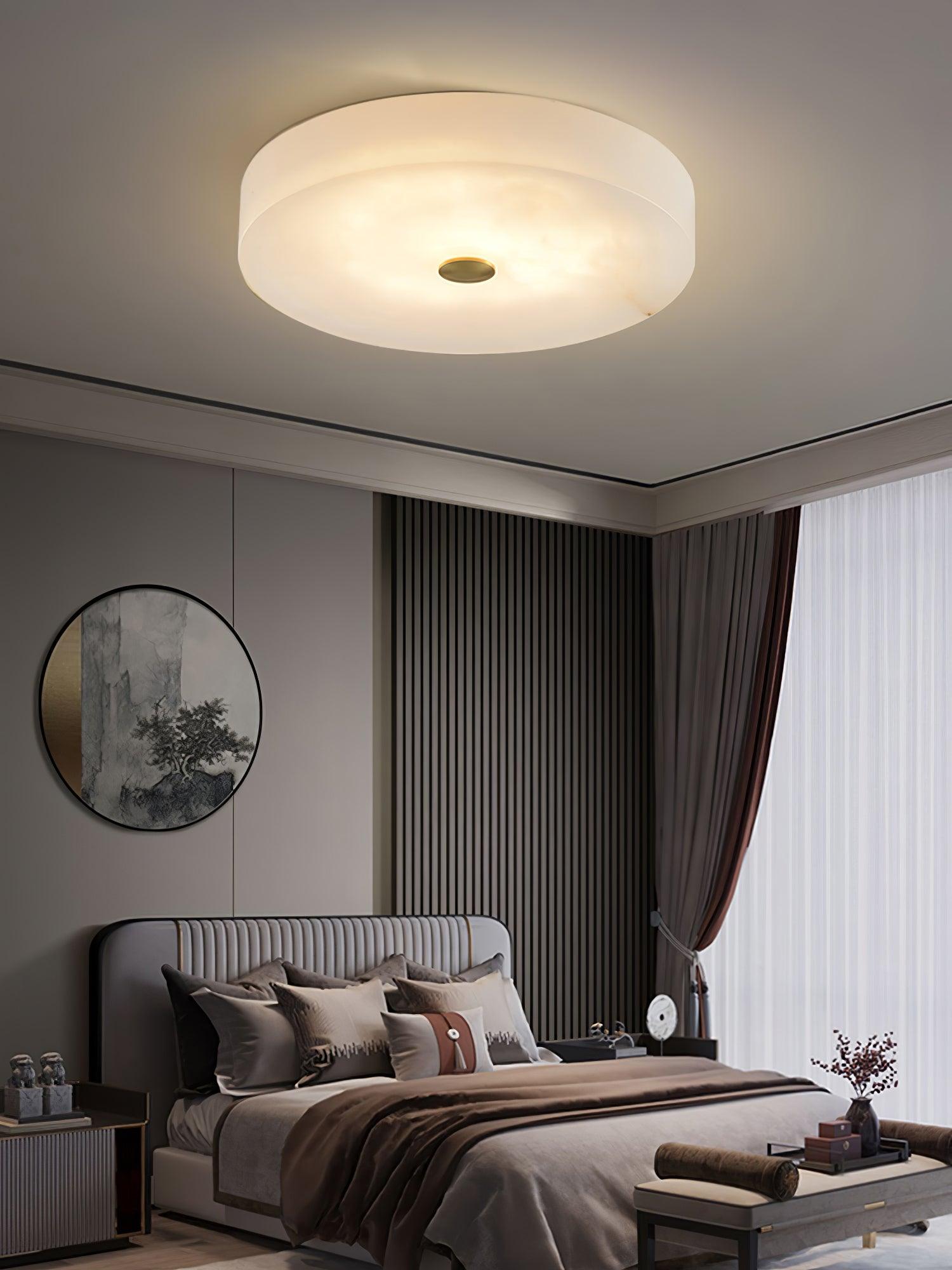 Olaean Alabaster Ceiling Light - Lamp Copper