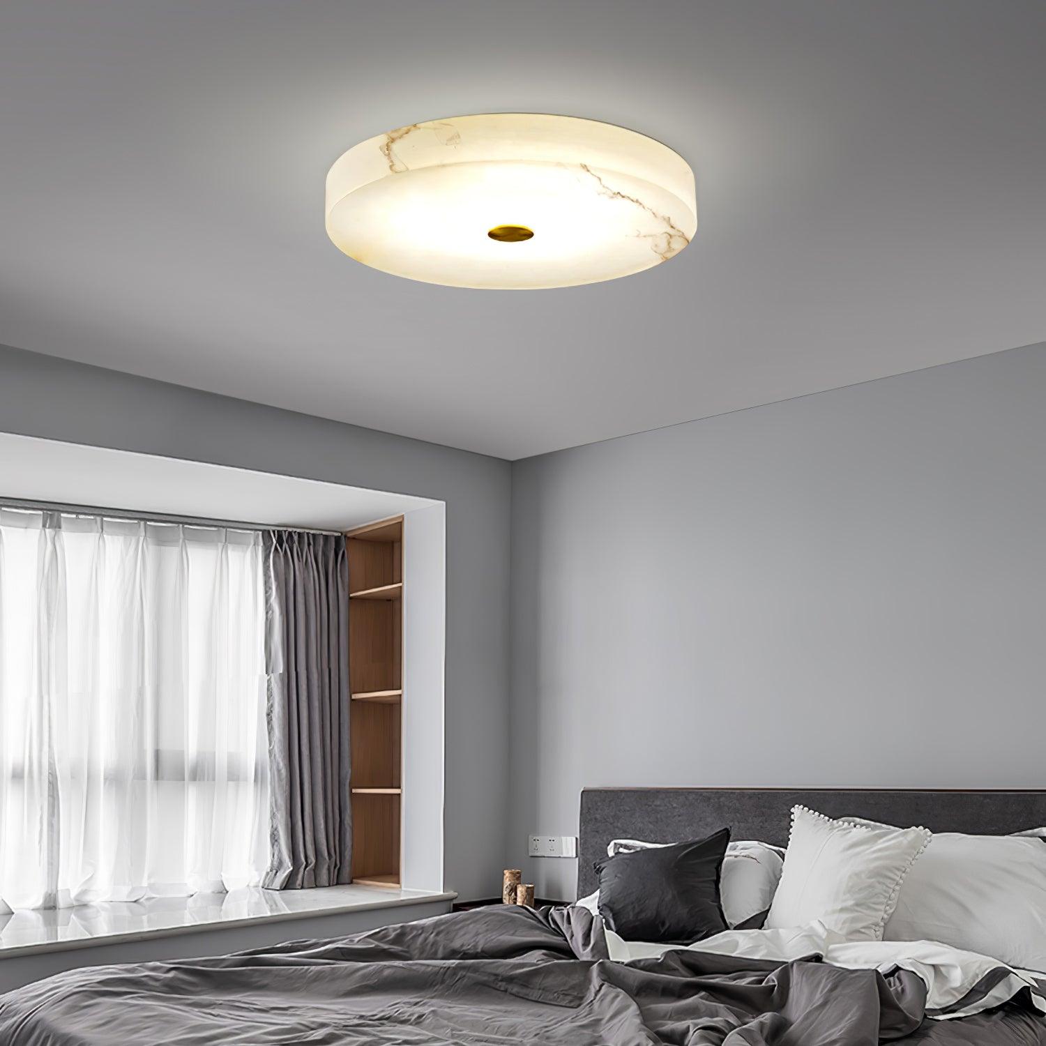 Olaean Alabaster Ceiling Light - Lamp Copper