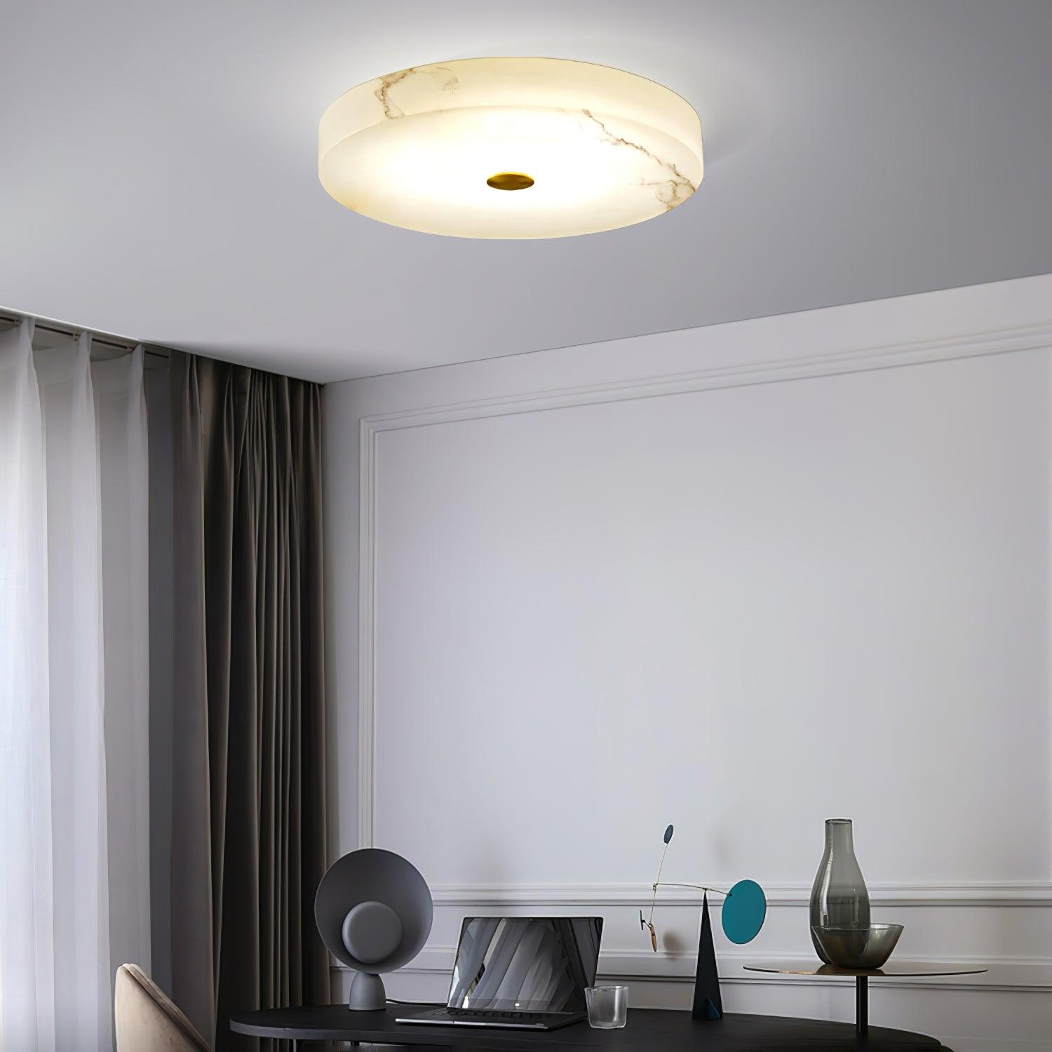 Olaean Alabaster Ceiling Light - Lamp Copper