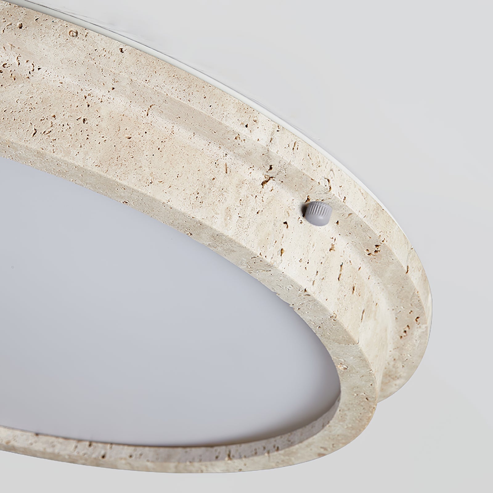Altheion Travertine Ceiling Light - Lamp Copper