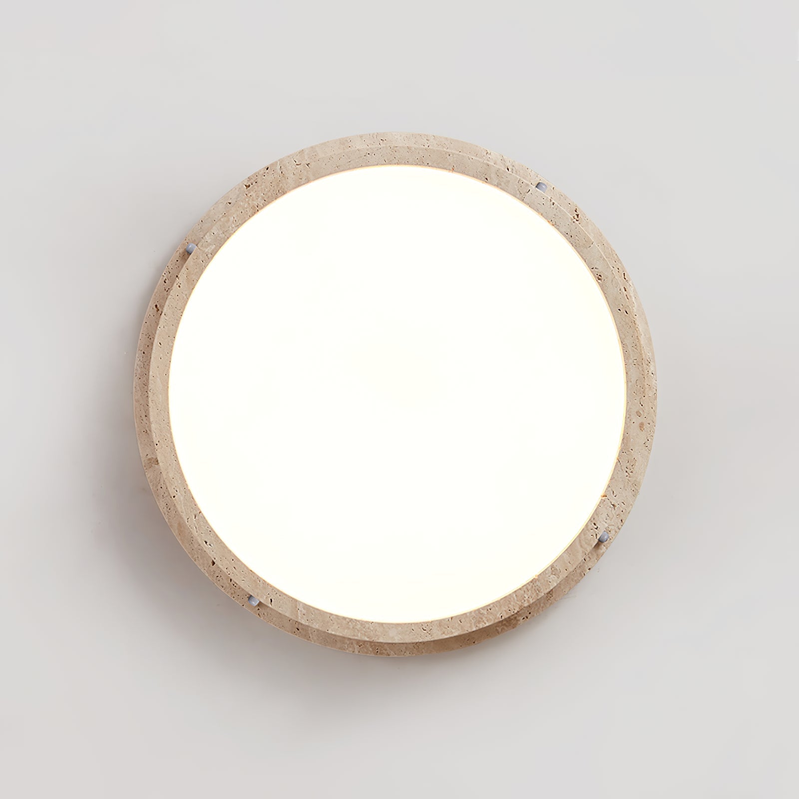 Altheion Travertine Ceiling Light - Lamp Copper