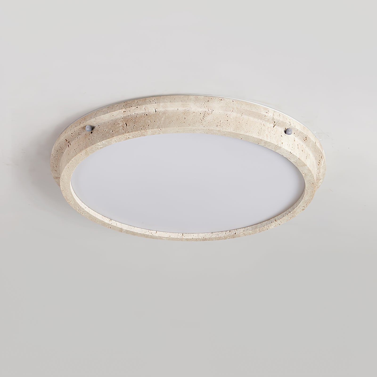 Altheion Travertine Ceiling Light - Lamp Copper