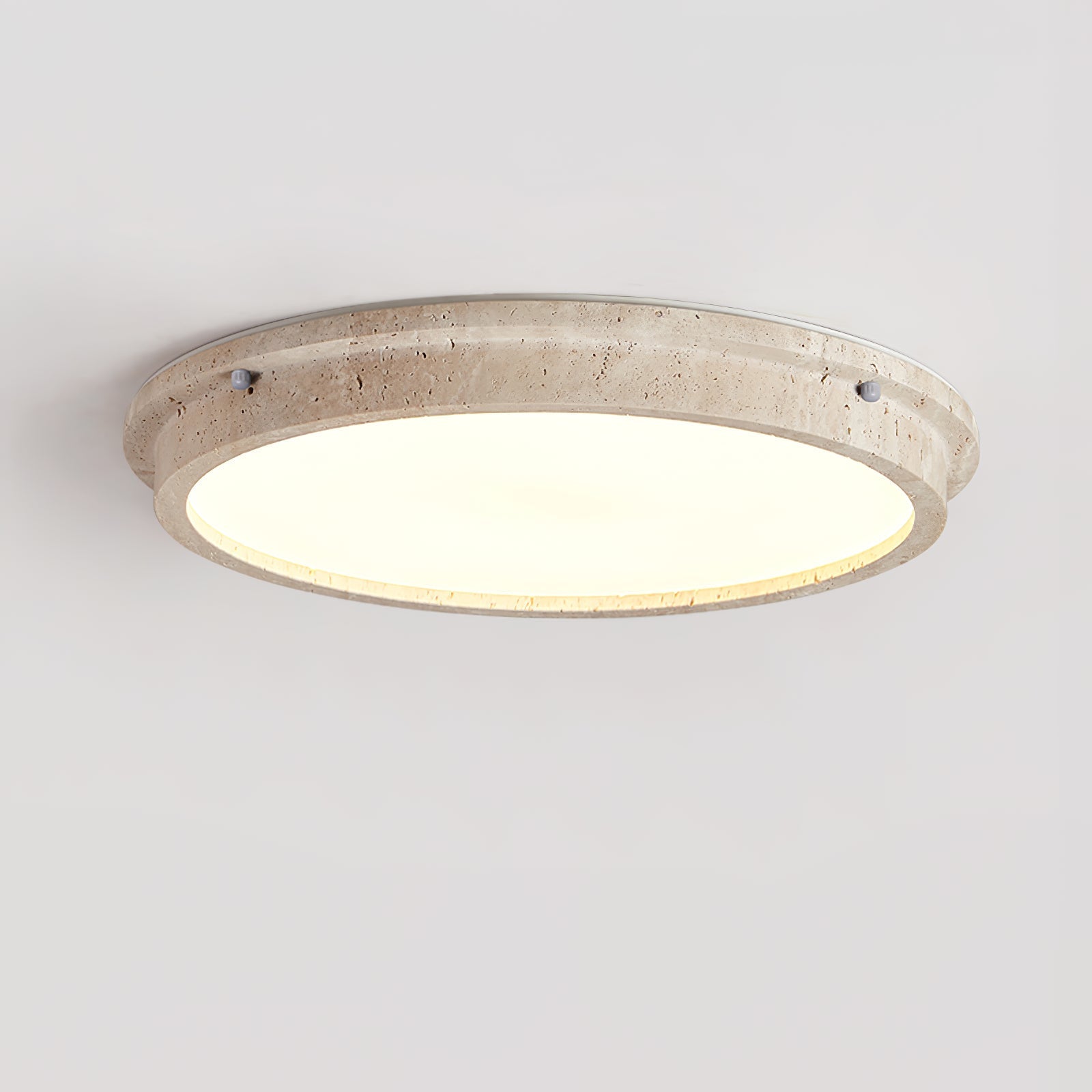 Altheion Travertine Ceiling Light - Lamp Copper
