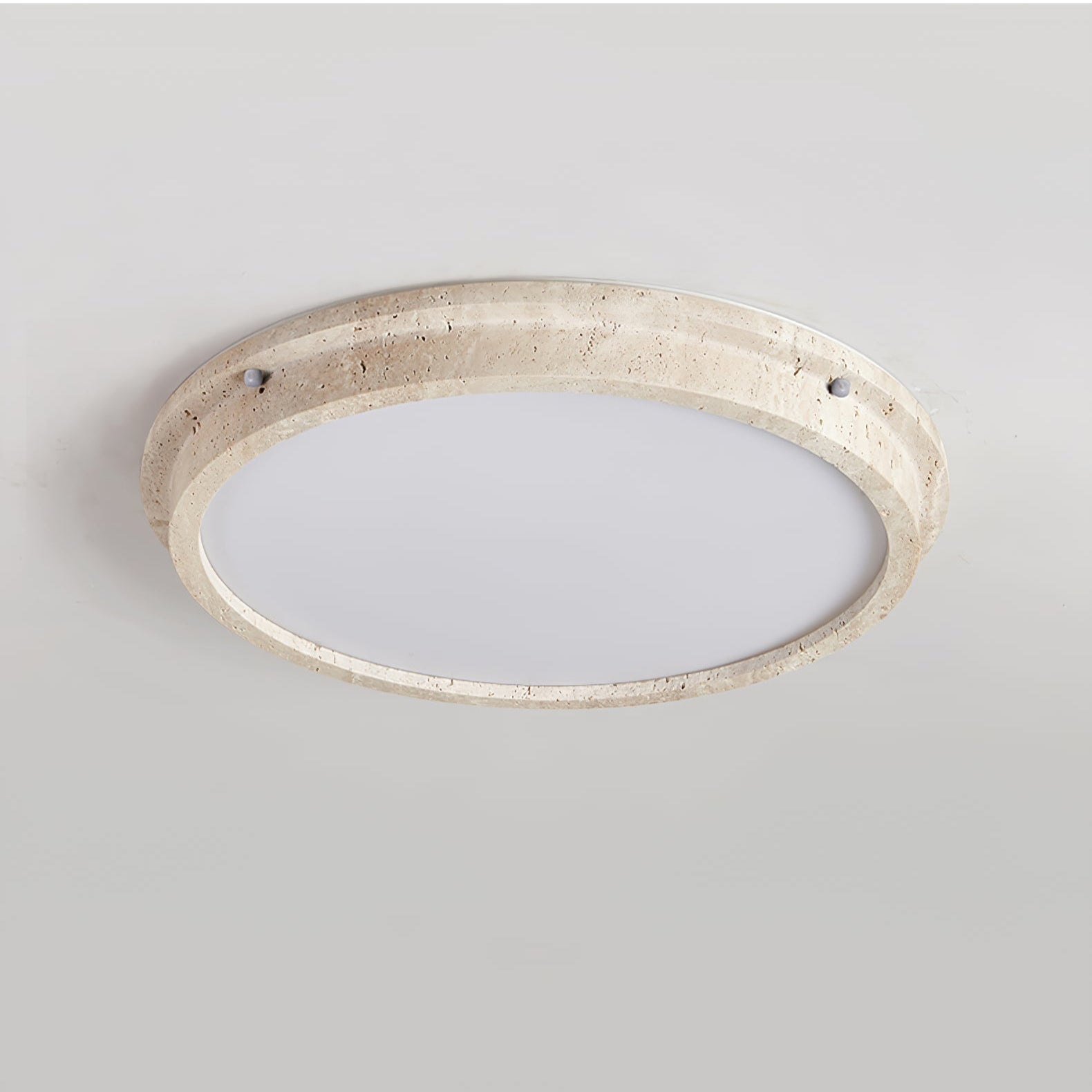 Altheion Travertine Ceiling Light - Lamp Copper