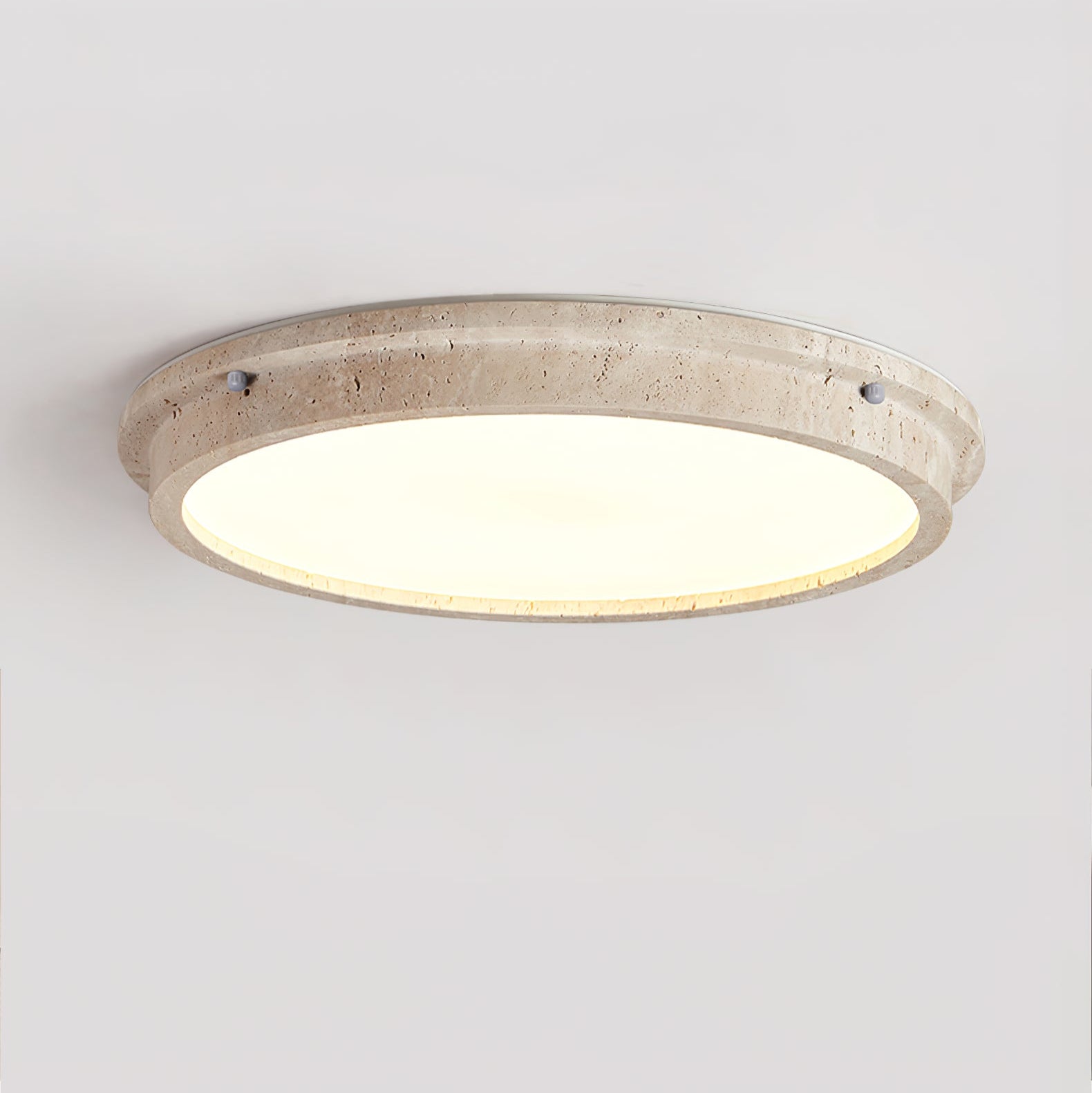 Altheion Travertine Ceiling Light - Lamp Copper