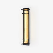Ray Square Outdoor Wall Light Imitation Alabaster Waterproof - Lamp Copper