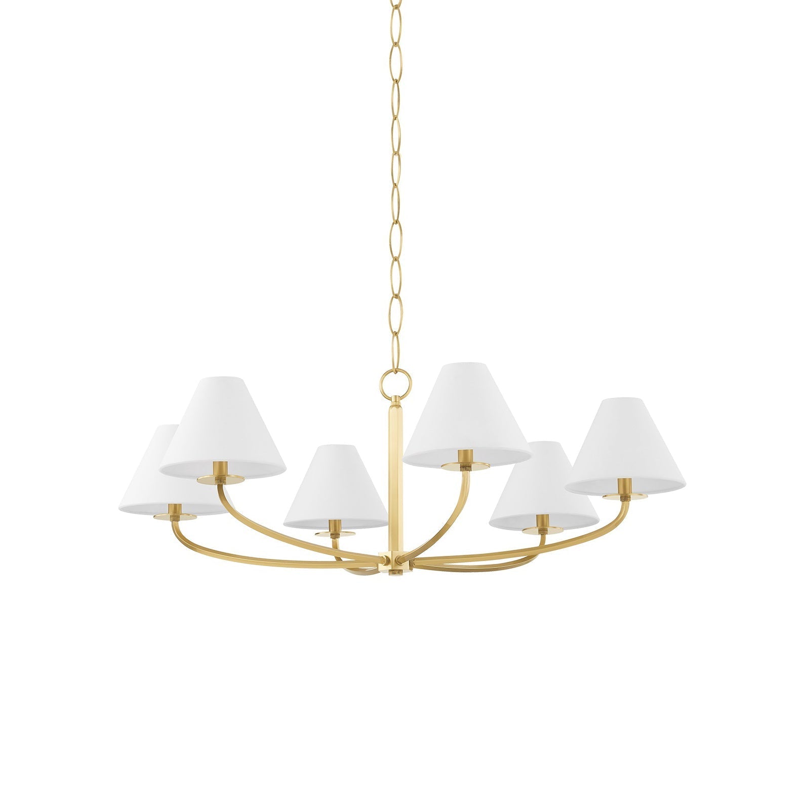 Fleur Classic Vintage Metal Fabric Chandelier - Lamp Copper