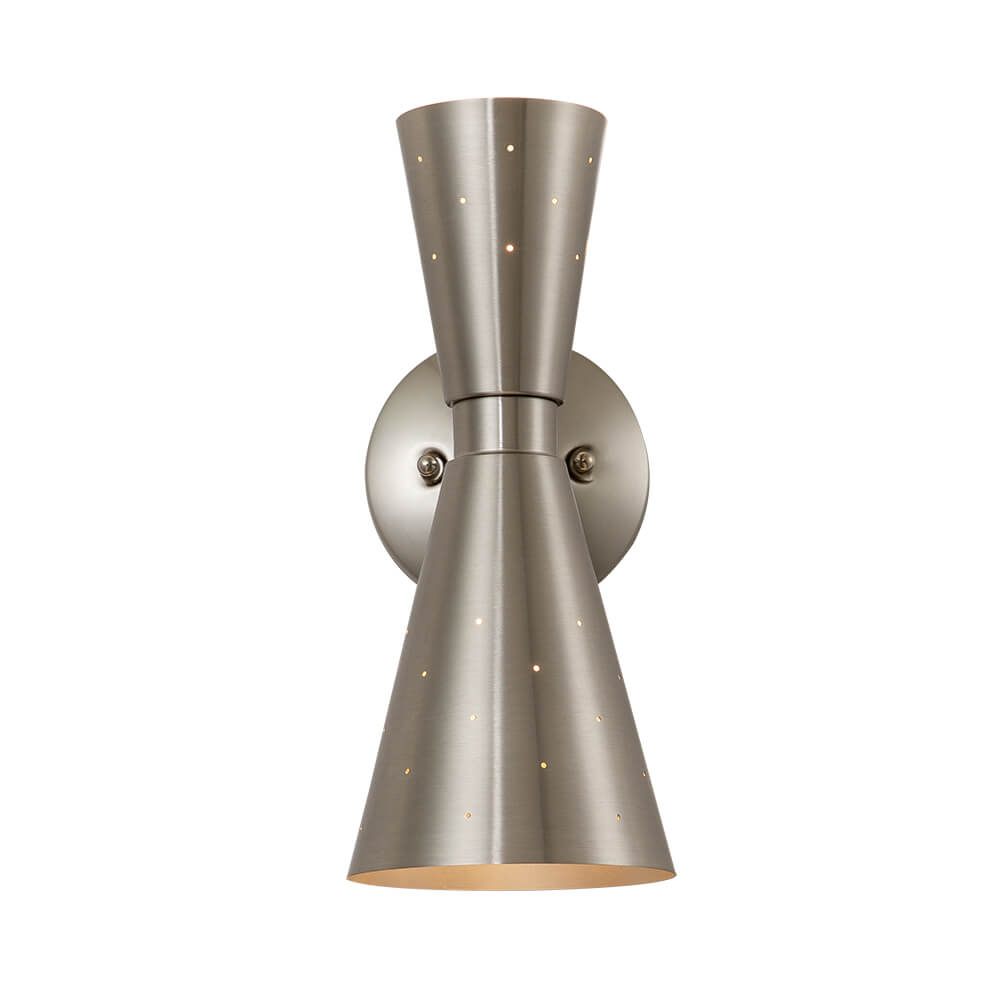Lunero Metal Hourglass Wall Sconce - Lamp Copper